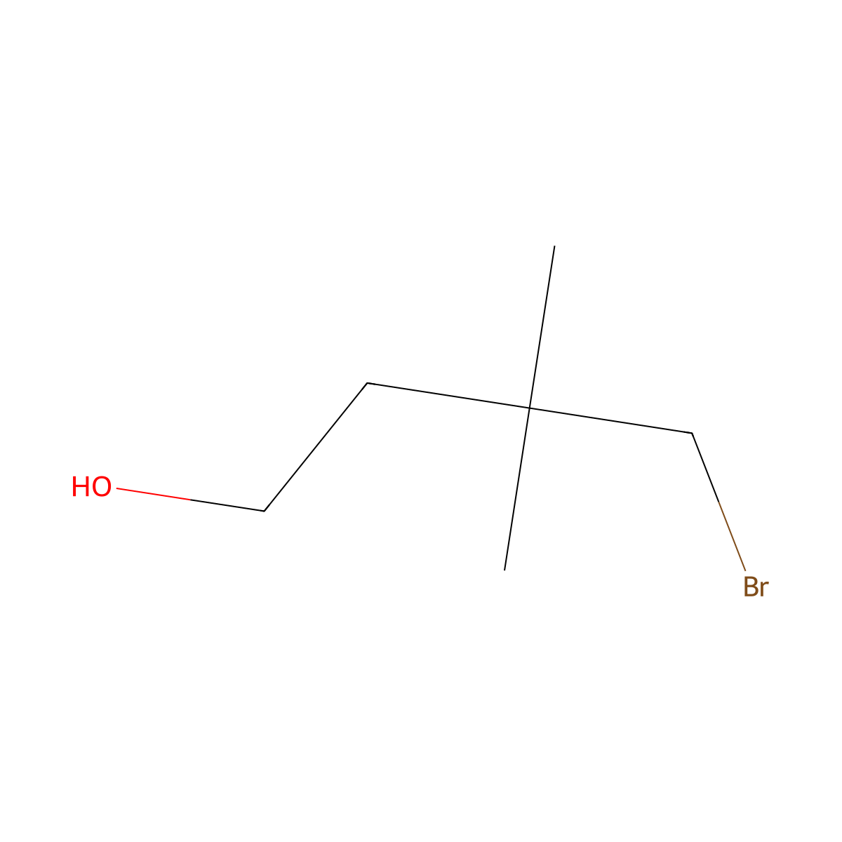 4-Bromo-3,3-dimethylbutan-1-ol molecular structure, CAS 2137640-71-0