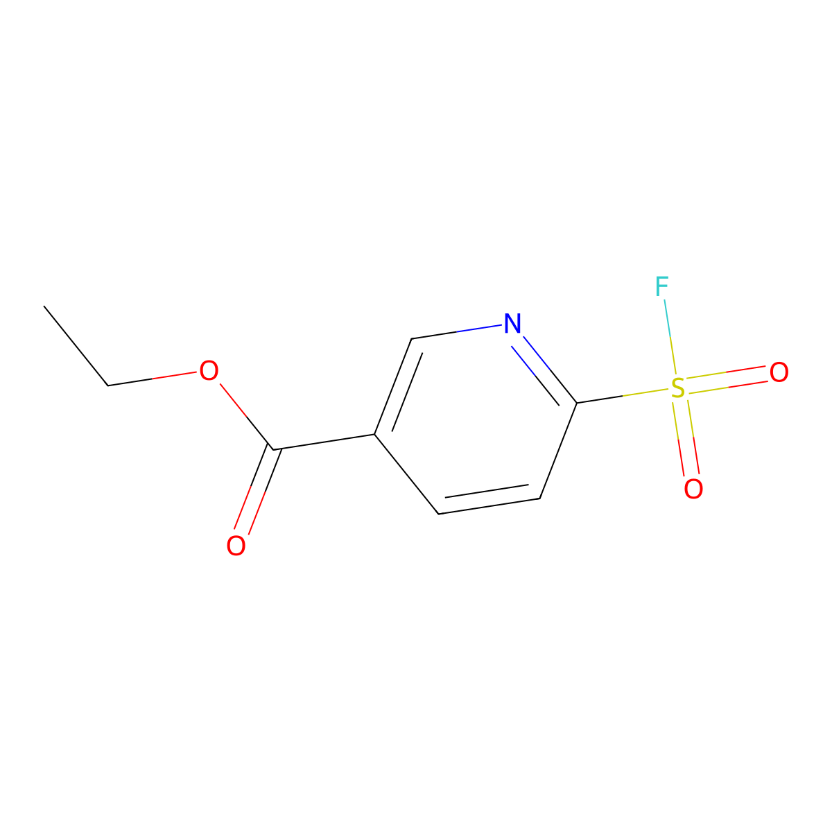 Ethyl 6-(fluorosulfonyl)pyridine-3-carboxylate molecular structure, CAS 2137642-01-2