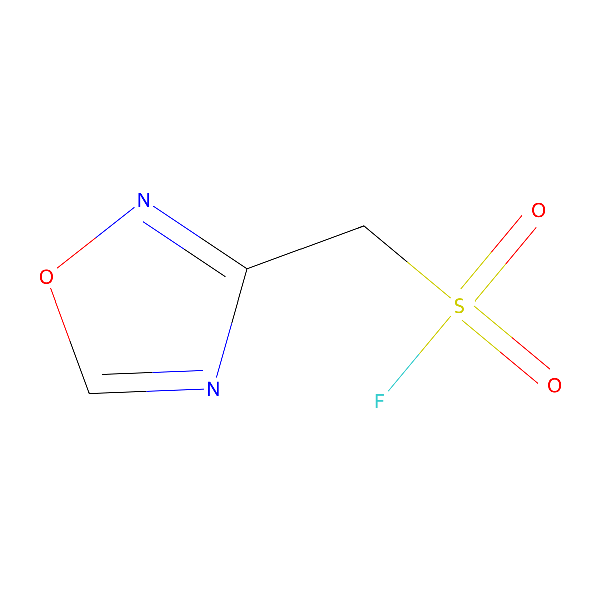 (1,2,4-Oxadiazol-3-yl)methanesulfonyl fluoride molecular structure, CAS 2137642-09-0