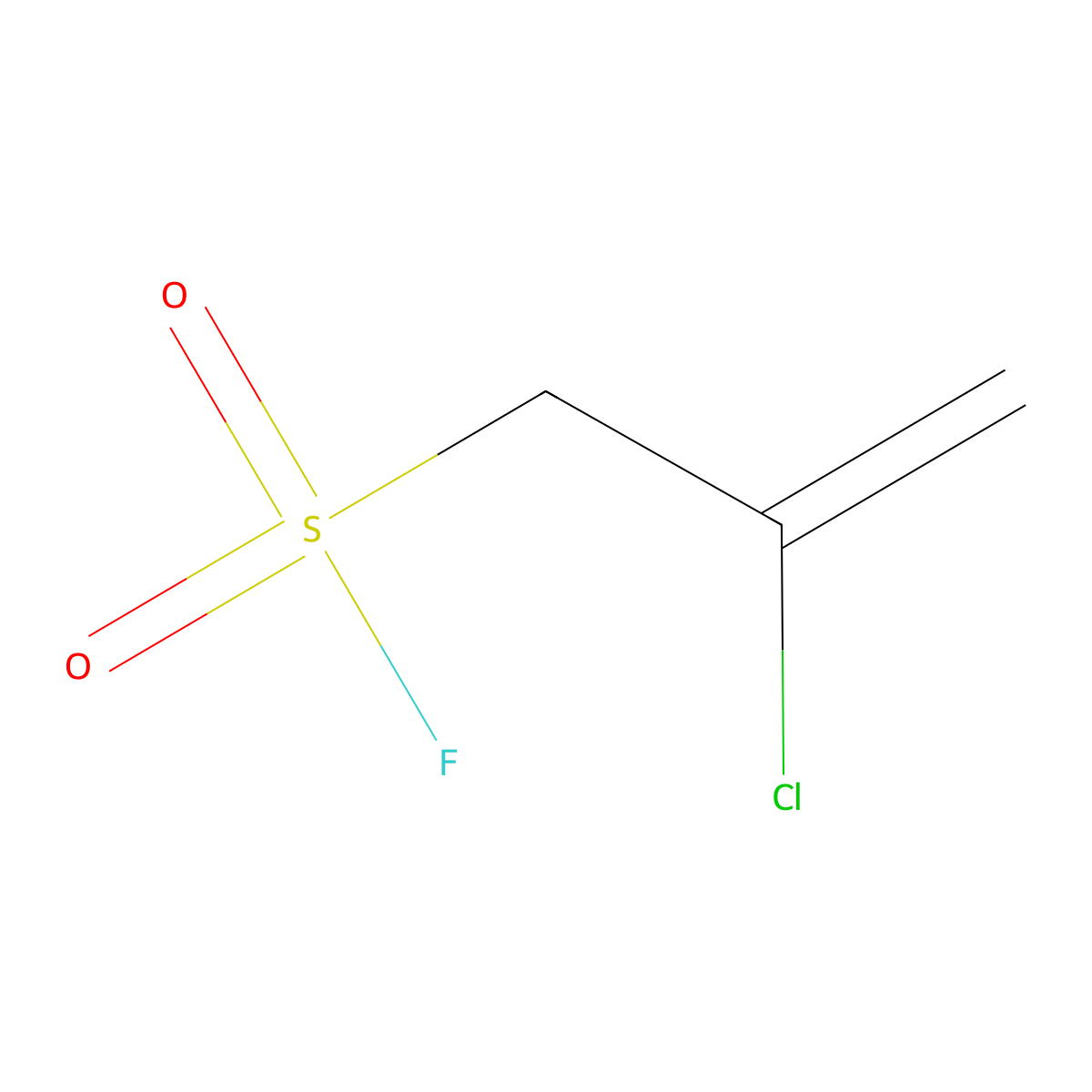 2-Chloroprop-2-ene-1-sulfonyl fluoride molecular structure, CAS 2137642-41-0