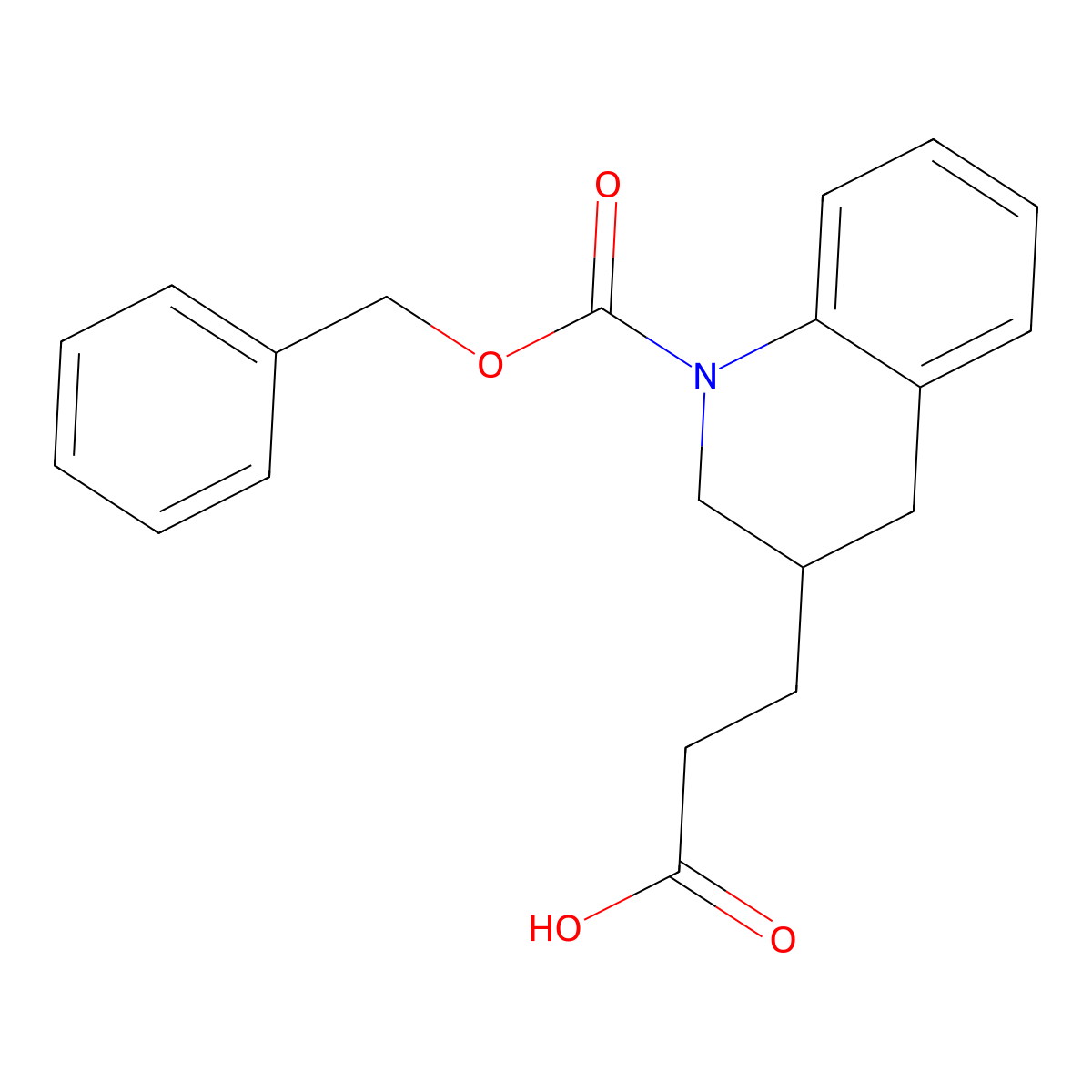 3-{1-[(Benzyloxy)carbonyl]-1,2,3,4-tetrahydroquinolin-3-yl}propanoic acid molecular structure, CAS 2137642-52-3