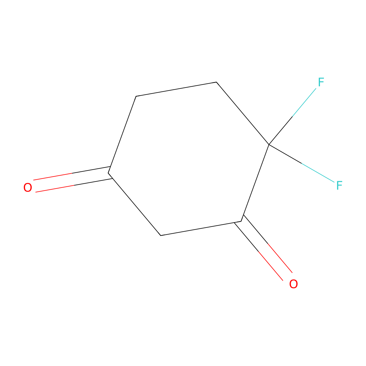 4,4-Difluorocyclohexane-1,3-dione molecular structure, CAS 2137642-64-7