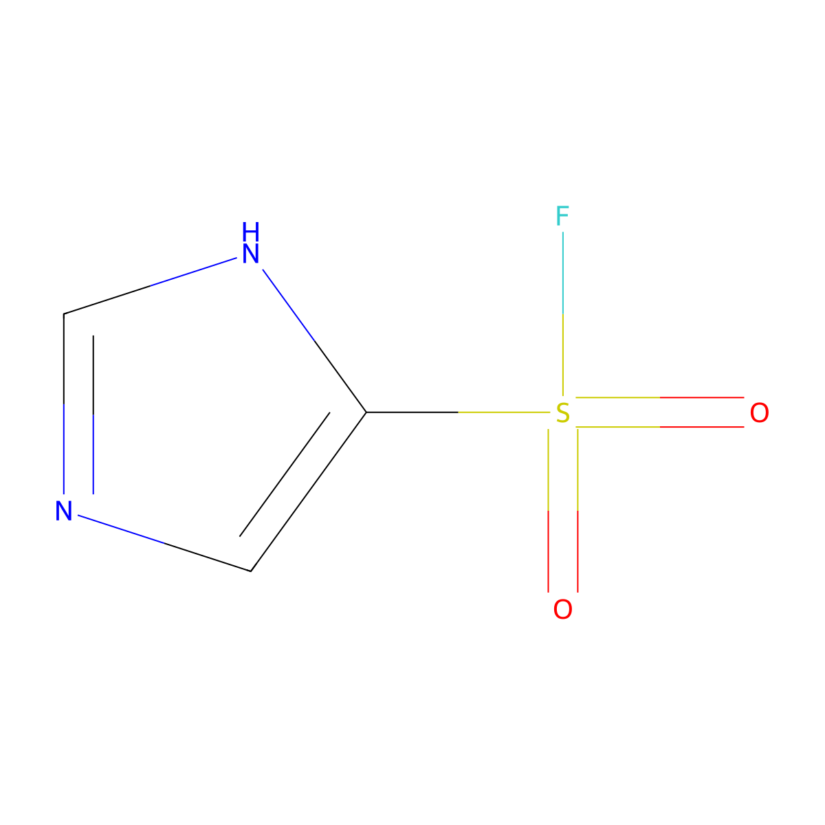 1H-imidazole-4-sulfonyl fluoride molecular structure, CAS 2137642-78-3