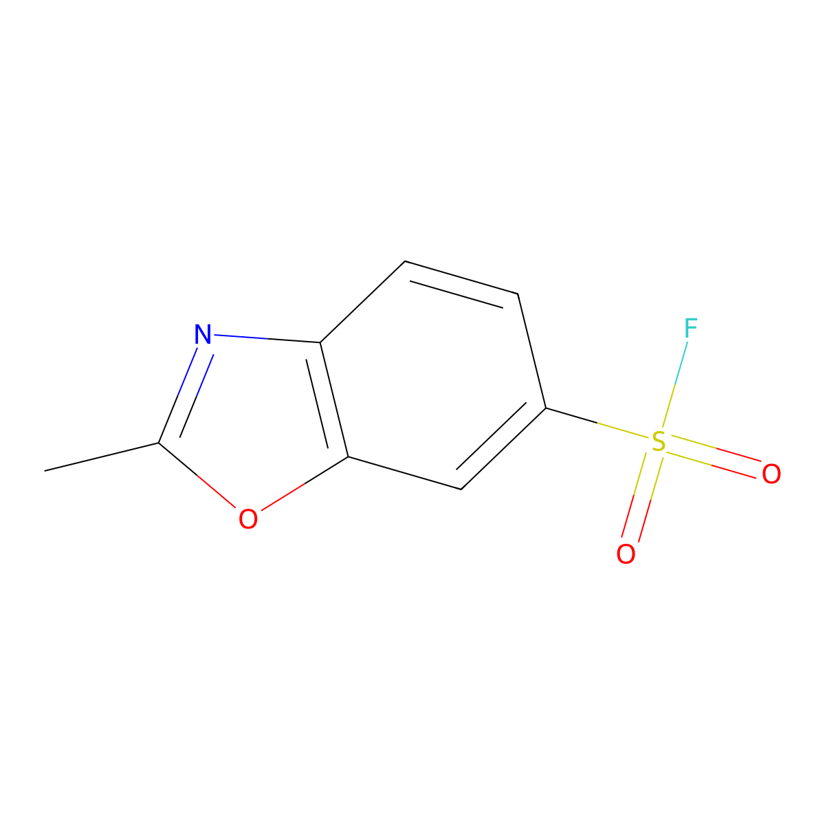 2-Methyl-1,3-benzoxazole-6-sulfonyl fluoride molecular structure, CAS 2137643-58-2