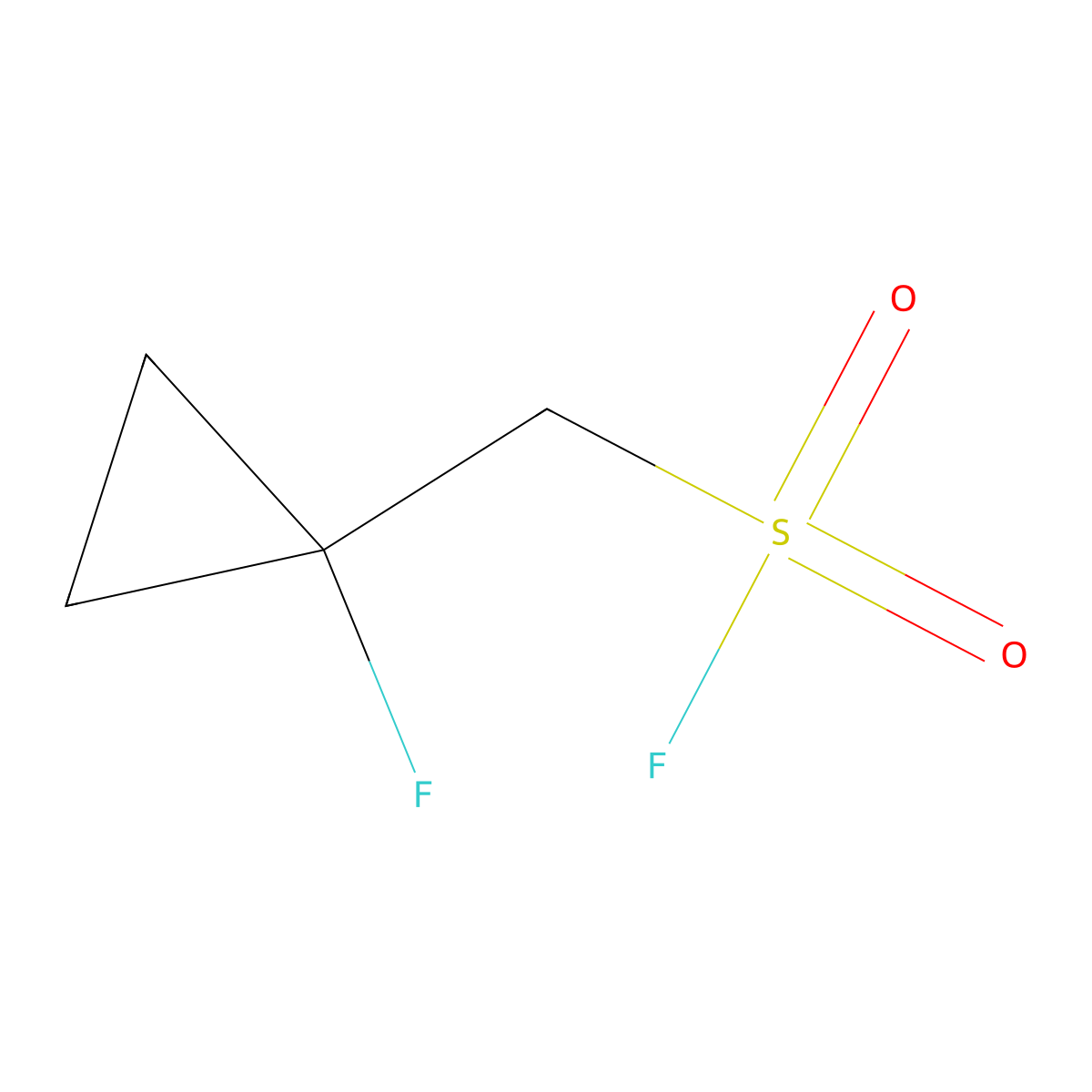 (1-Fluorocyclopropyl)methanesulfonyl fluoride molecular structure, CAS 2137643-76-4
