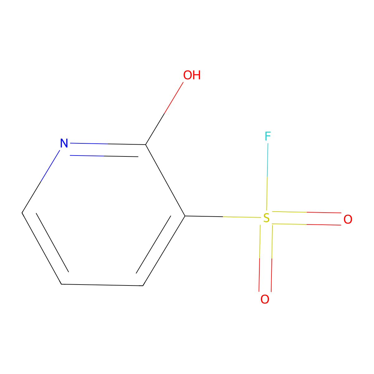 2-Hydroxypyridine-3-sulfonyl fluoride molecular structure, CAS 2137644-25-6