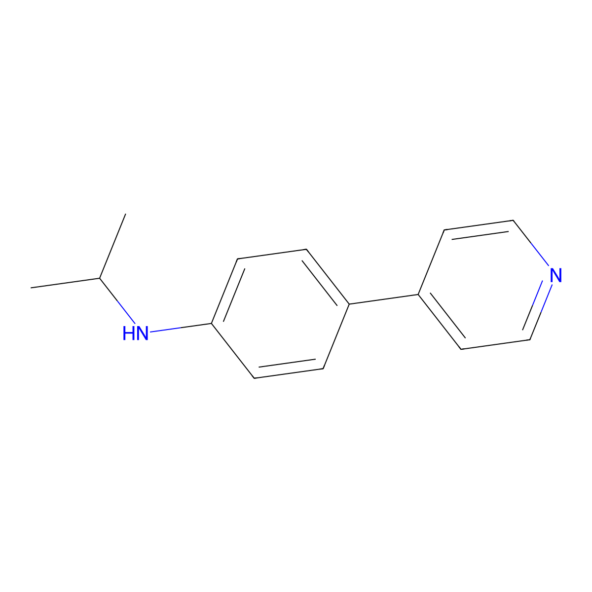 N-(propan-2-yl)-4-(pyridin-4-yl)aniline molecular structure, CAS 2137646-46-7
