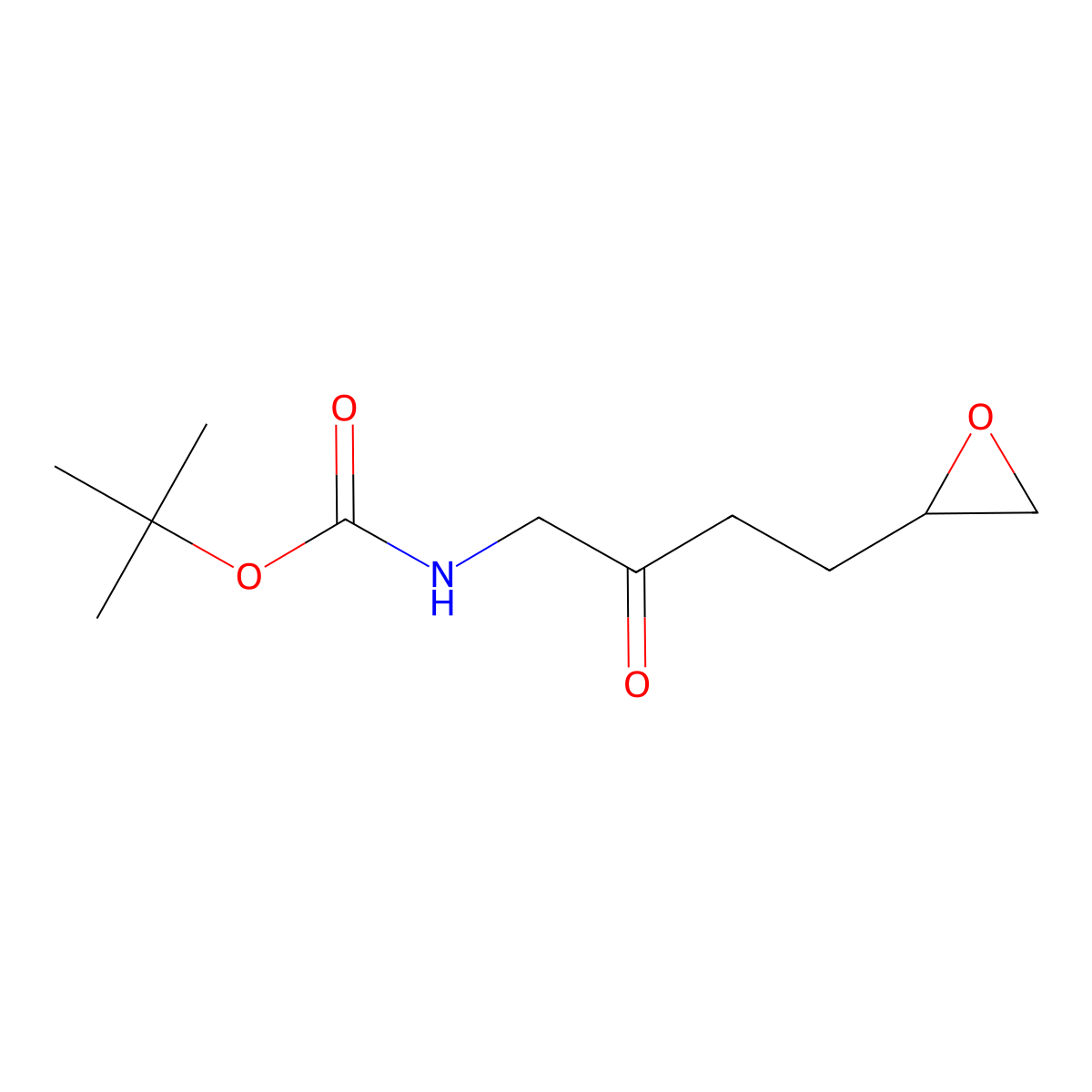 tert-butyl N-[4-(oxiran-2-yl)-2-oxobutyl]carbamate molecular structure, CAS 2137646-70-7