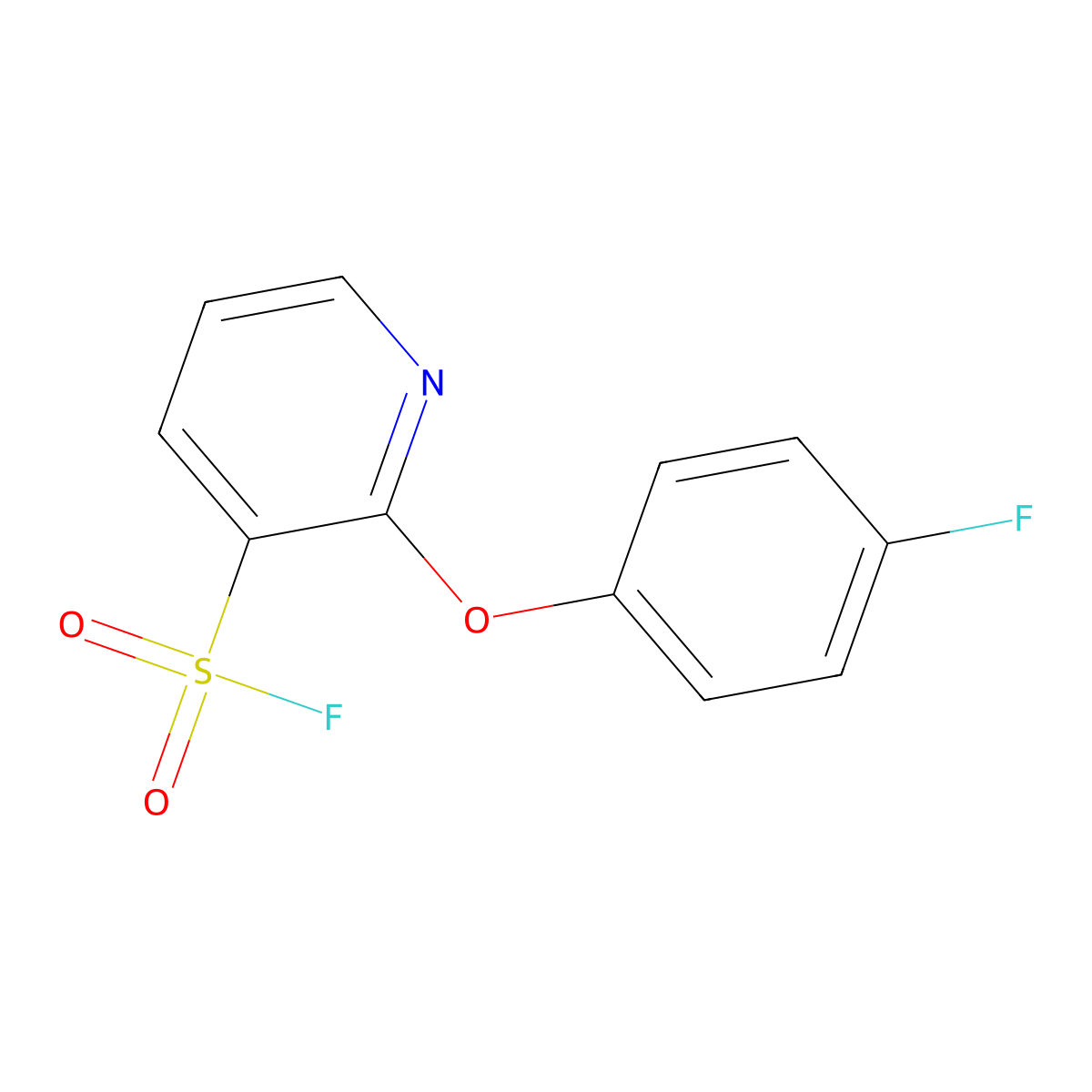 2-(4-Fluorophenoxy)pyridine-3-sulfonyl fluoride molecular structure, CAS 2137648-63-4