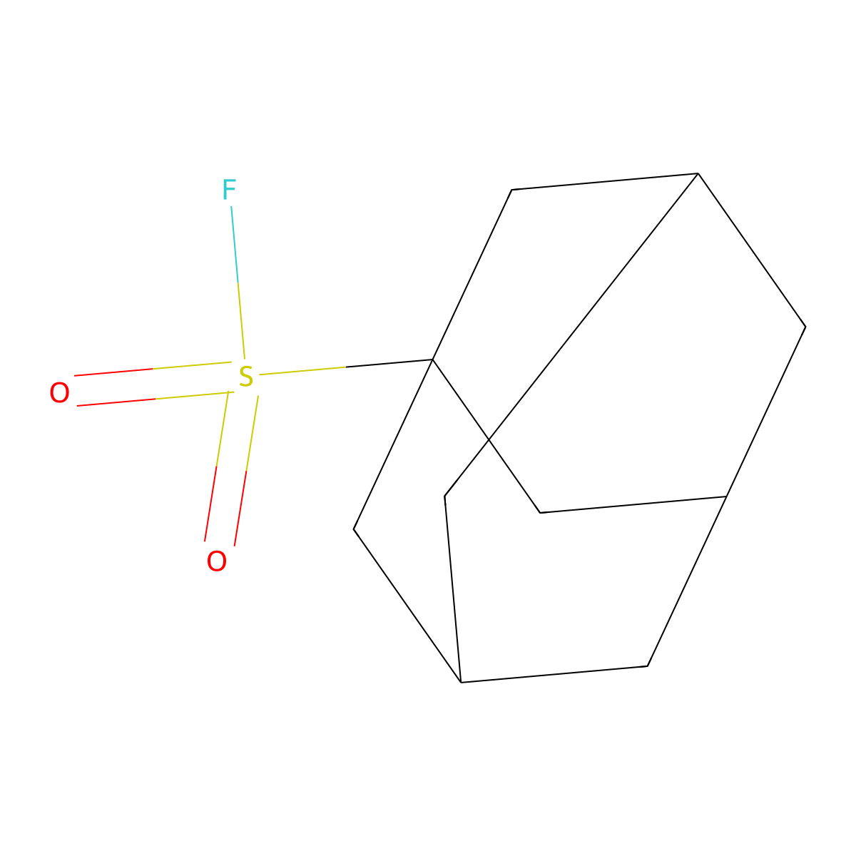 Adamantane-1-sulfonyl fluoride molecular structure, CAS 2137649-13-7