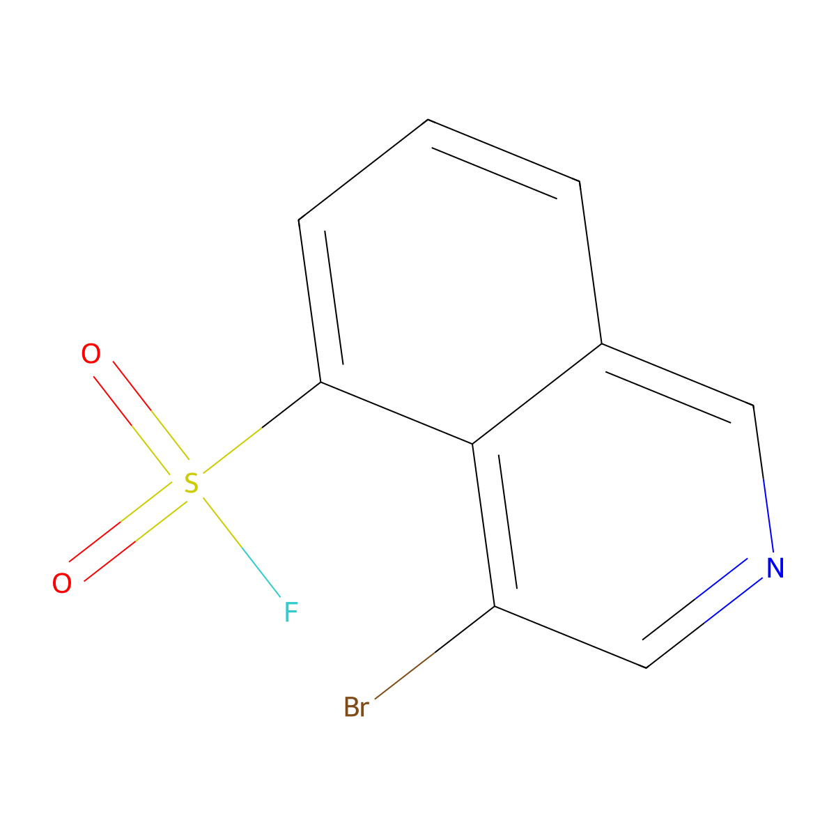 4-Bromoisoquinoline-5-sulfonyl fluoride molecular structure, CAS 2137649-15-9