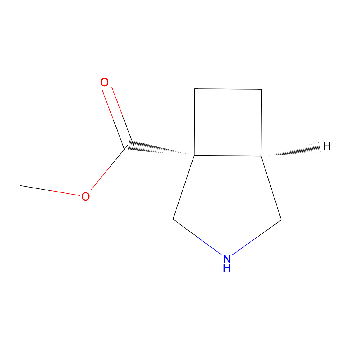 rac-methyl (1R,5R)-3-azabicyclo[3.2.0]heptane-1-carboxylate molecular structure, CAS 2137649-44-4
