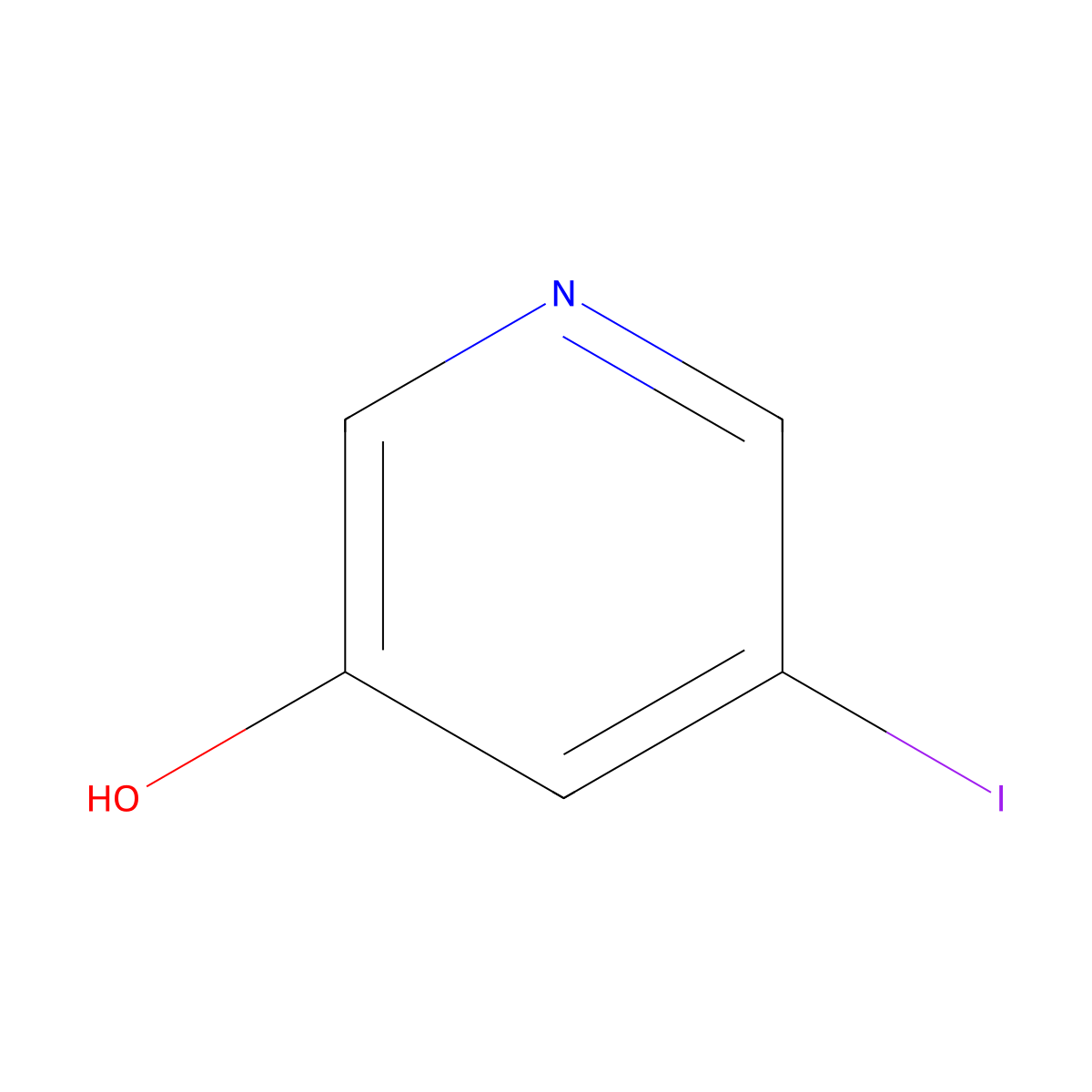 5-Iodopyridin-3-ol molecular structure, CAS 213765-61-8