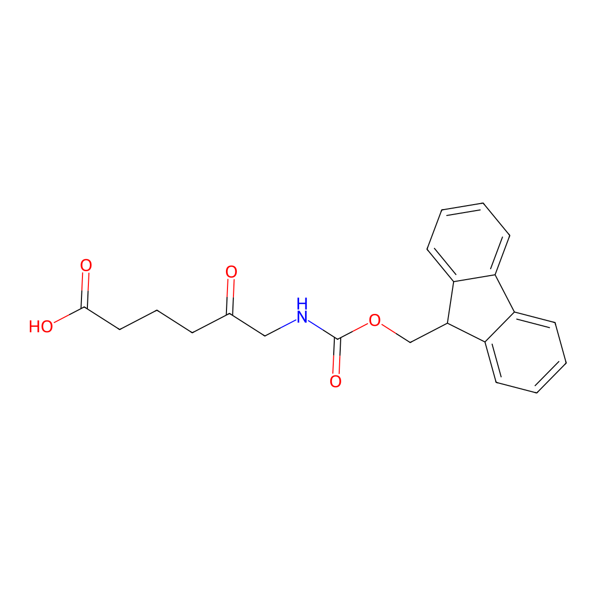 6-({[(9H-fluoren-9-yl)methoxy]carbonyl}amino)-5-oxohexanoic acid molecular structure, CAS 2137651-86-4