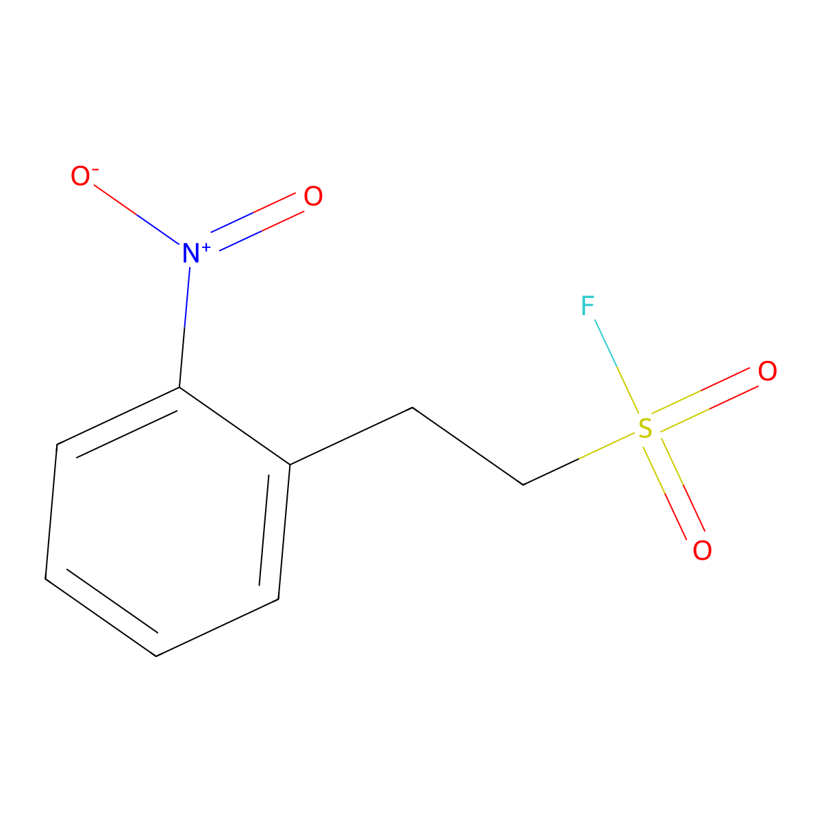 2-(2-Nitrophenyl)ethane-1-sulfonyl fluoride molecular structure, CAS 2137651-88-6