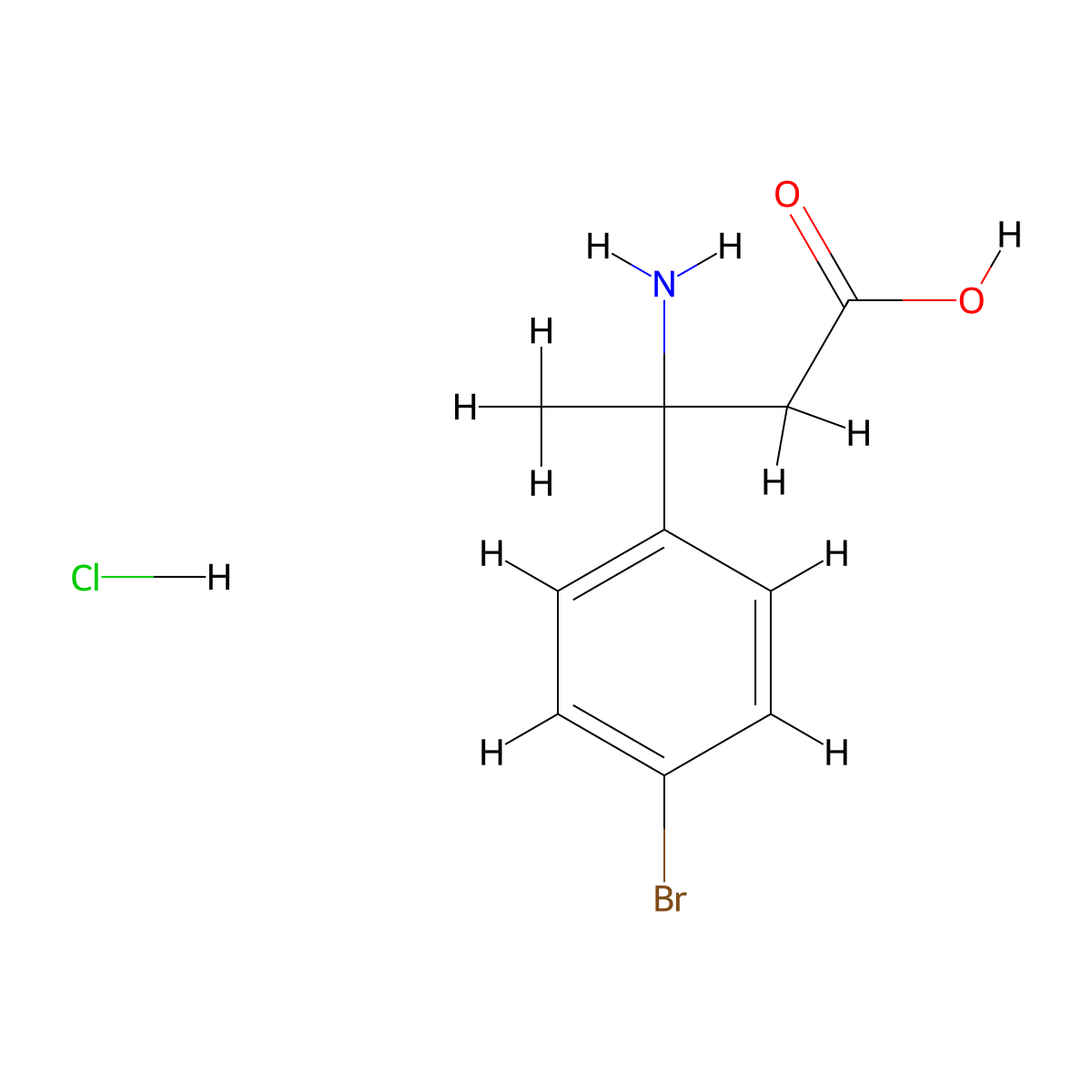 3-Amino-3-(4-bromophenyl)butanoic acid hydrochloride molecular structure, CAS 2137654-87-4