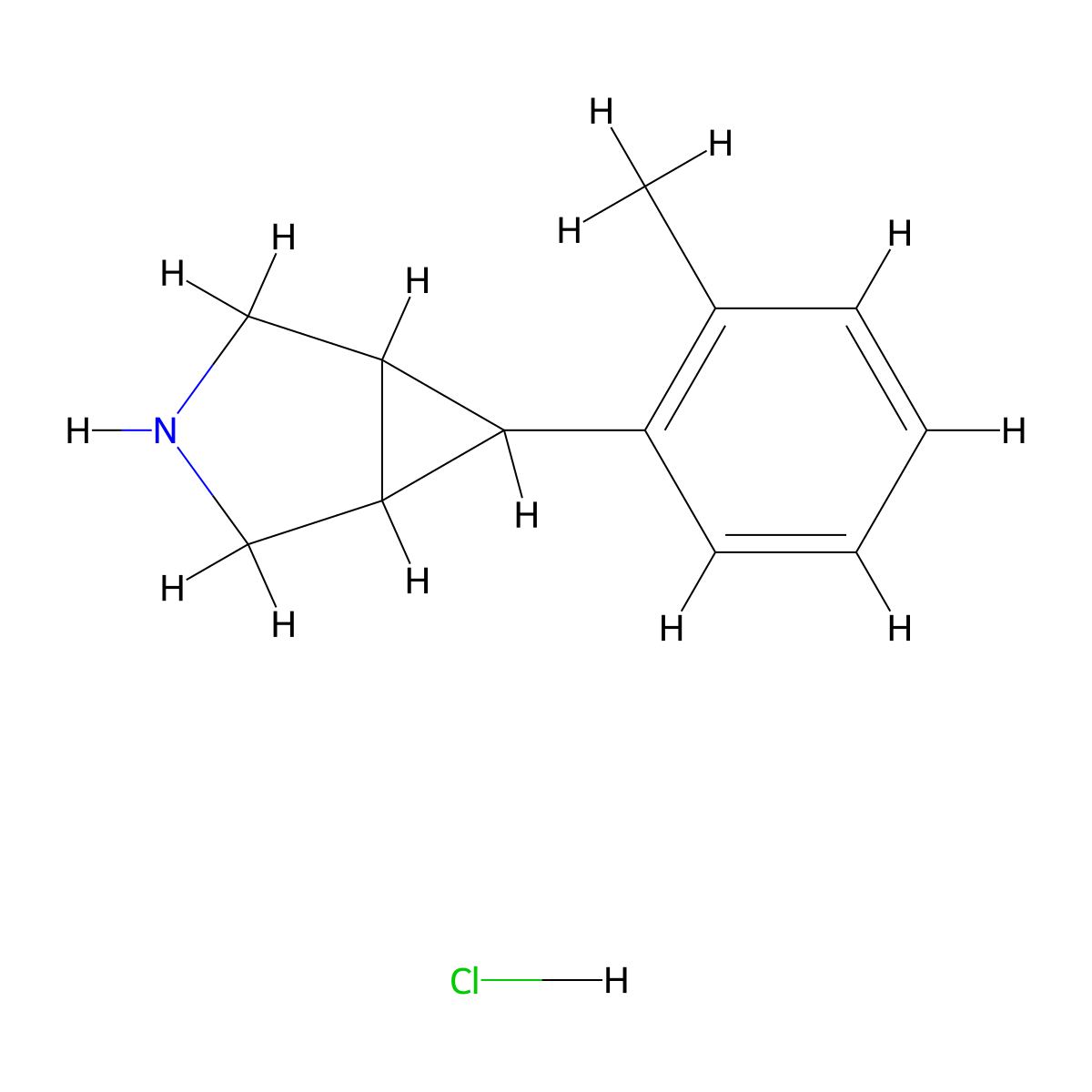 6-(2-Methylphenyl)-3-azabicyclo[3.1.0]hexane hydrochloride molecular structure, CAS 2137654-93-2