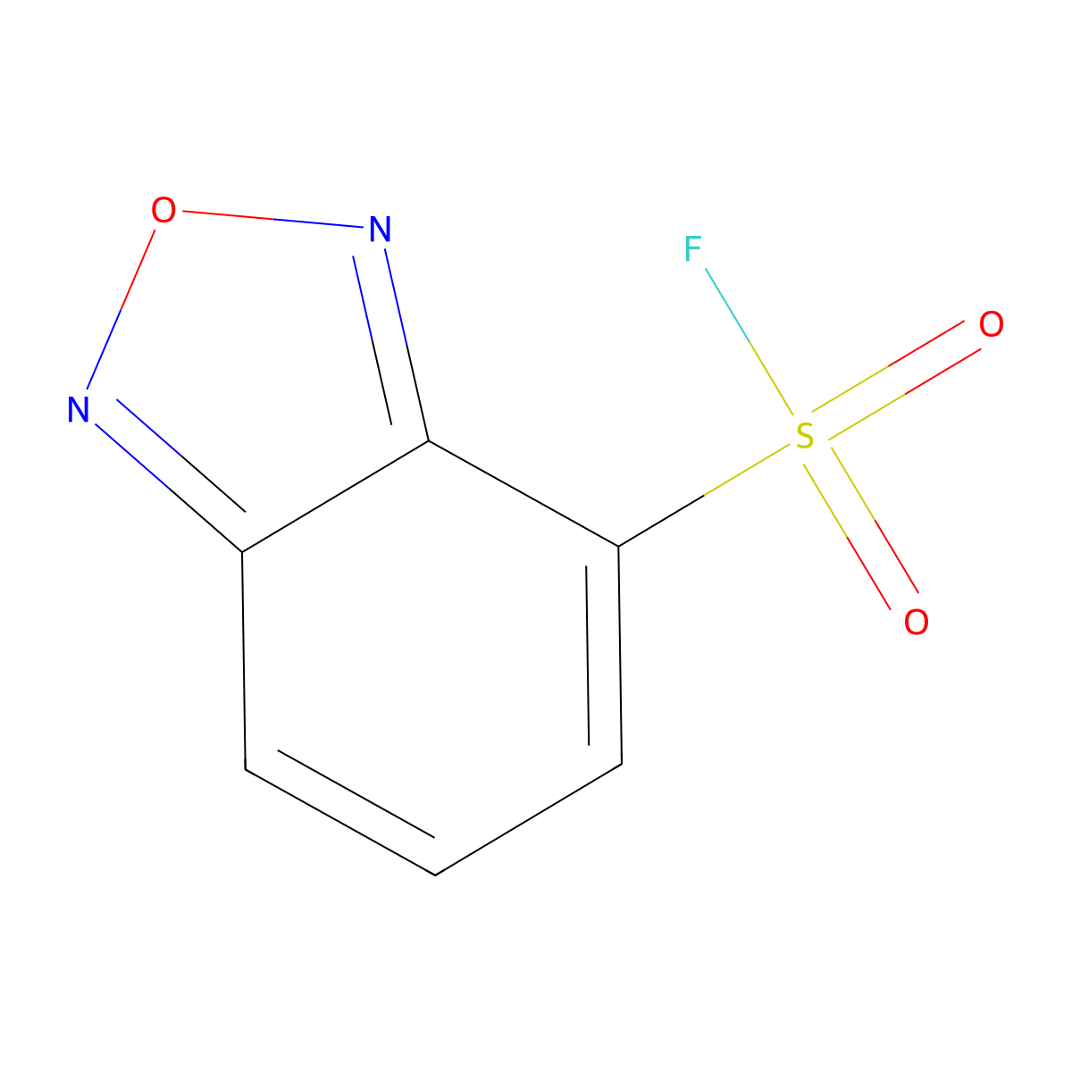 2,1,3-Benzoxadiazole-4-sulfonyl fluoride molecular structure, CAS 2137656-26-7