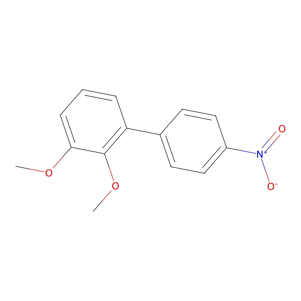 1,2-Dimethoxy-3-(4-nitrophenyl)benzene molecular structure, CAS 2137656-90-5