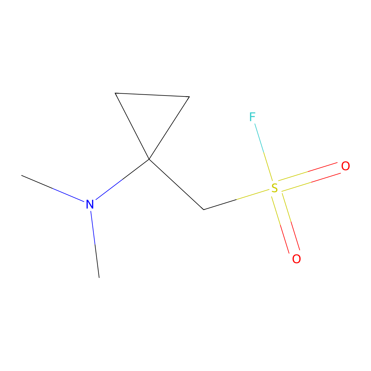 [1-(Dimethylamino)cyclopropyl]methanesulfonyl fluoride molecular structure, CAS 2137657-89-5