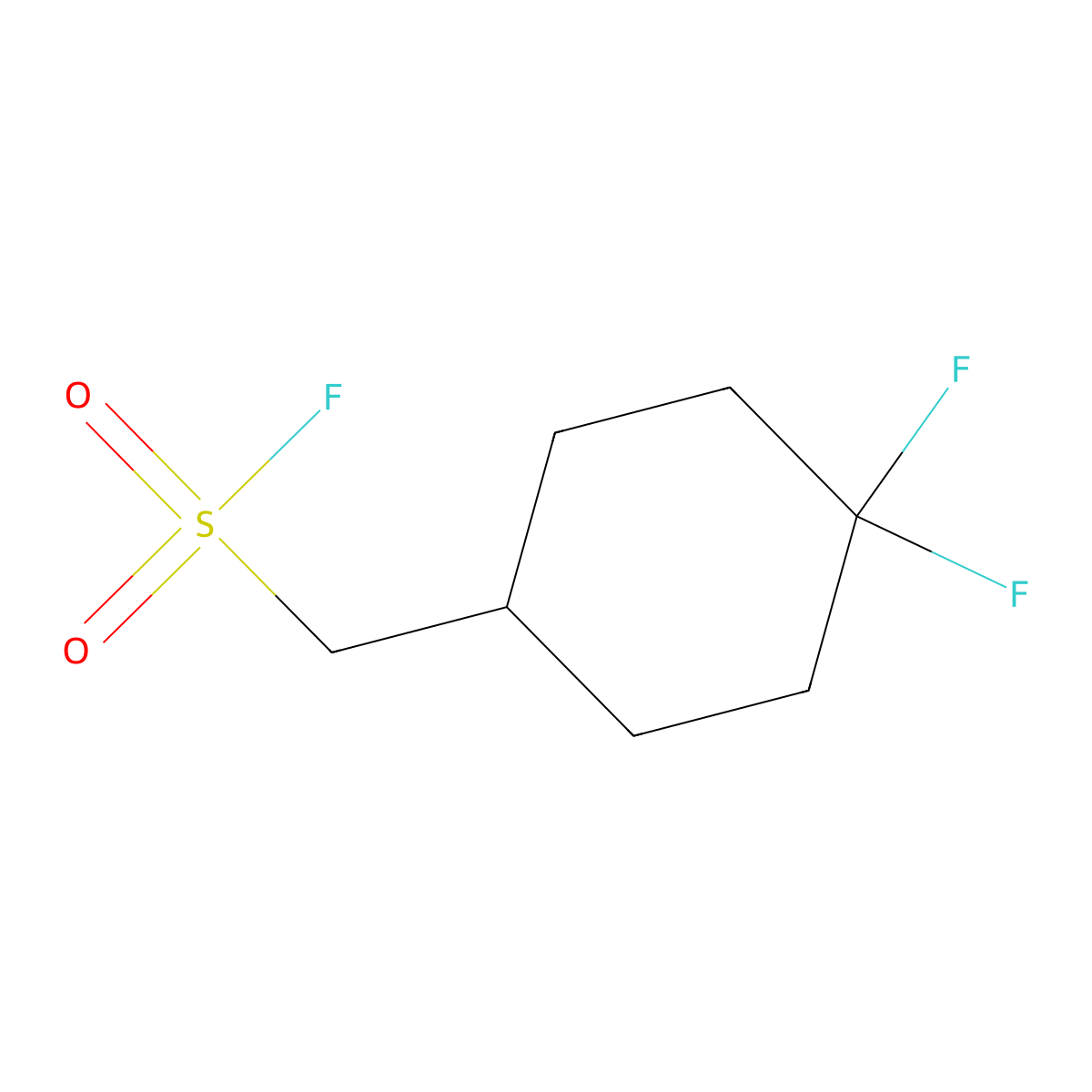 (4,4-Difluorocyclohexyl)methanesulfonyl fluoride molecular structure, CAS 2137657-92-0