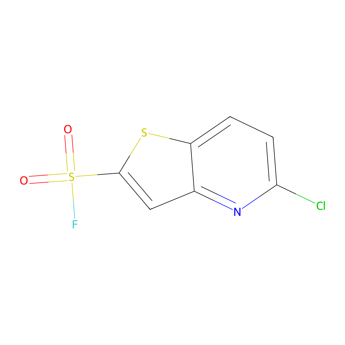 5-Chlorothieno[3,2-b]pyridine-2-sulfonyl fluoride molecular structure, CAS 2137658-16-1
