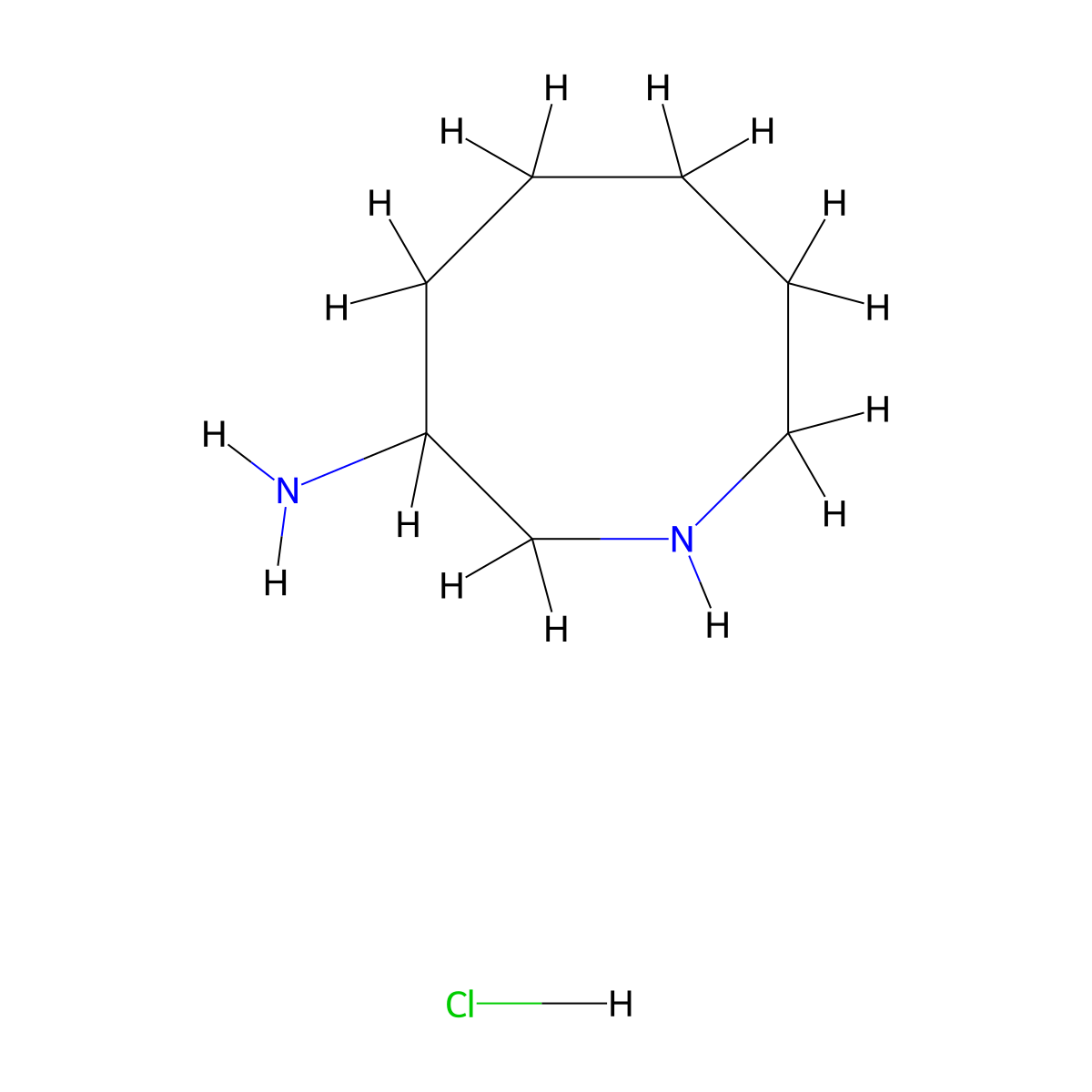Azocan-3-amine hydrochloride molecular structure, CAS 2137665-68-8
