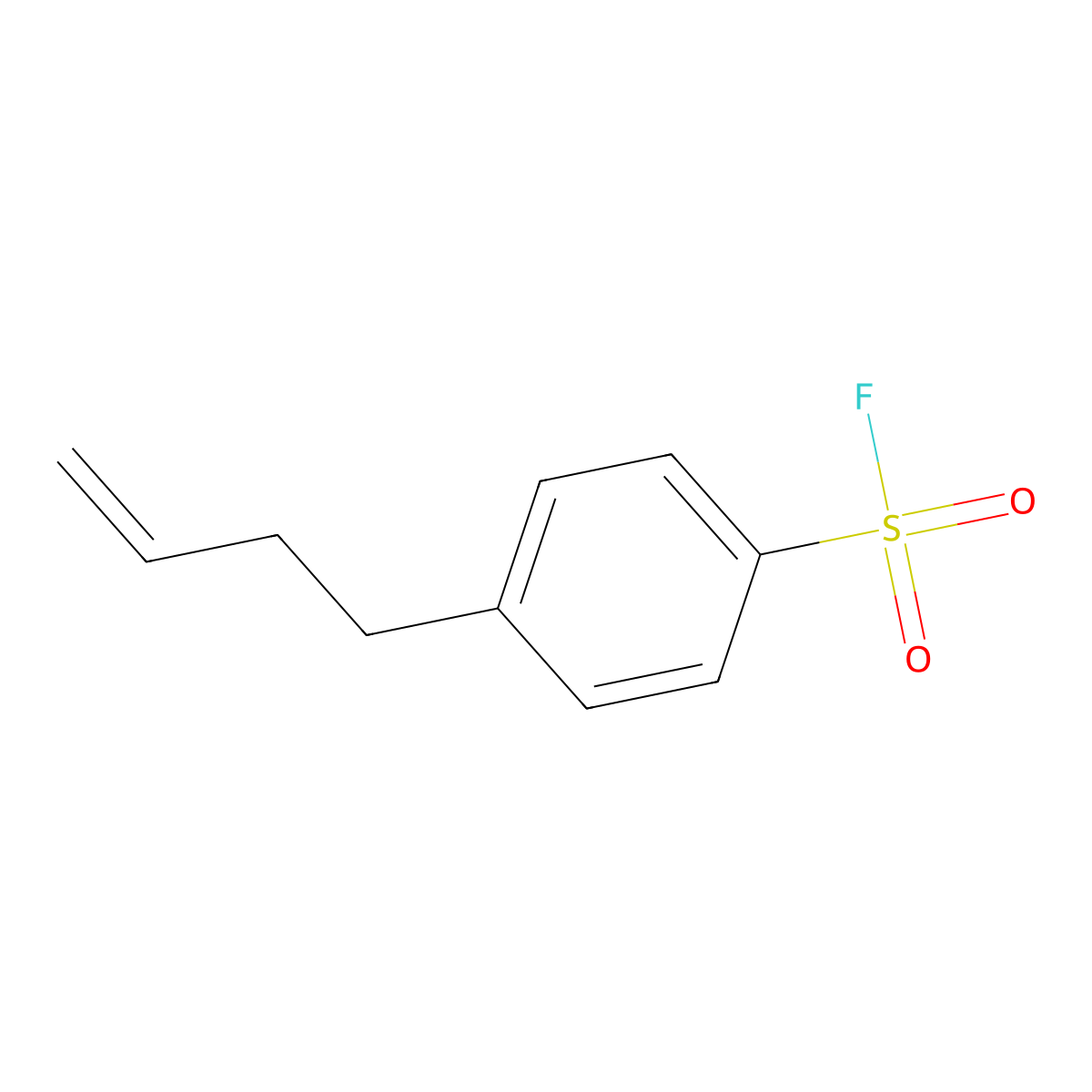 4-(But-3-en-1-yl)benzene-1-sulfonyl fluoride molecular structure, CAS 2137667-40-2