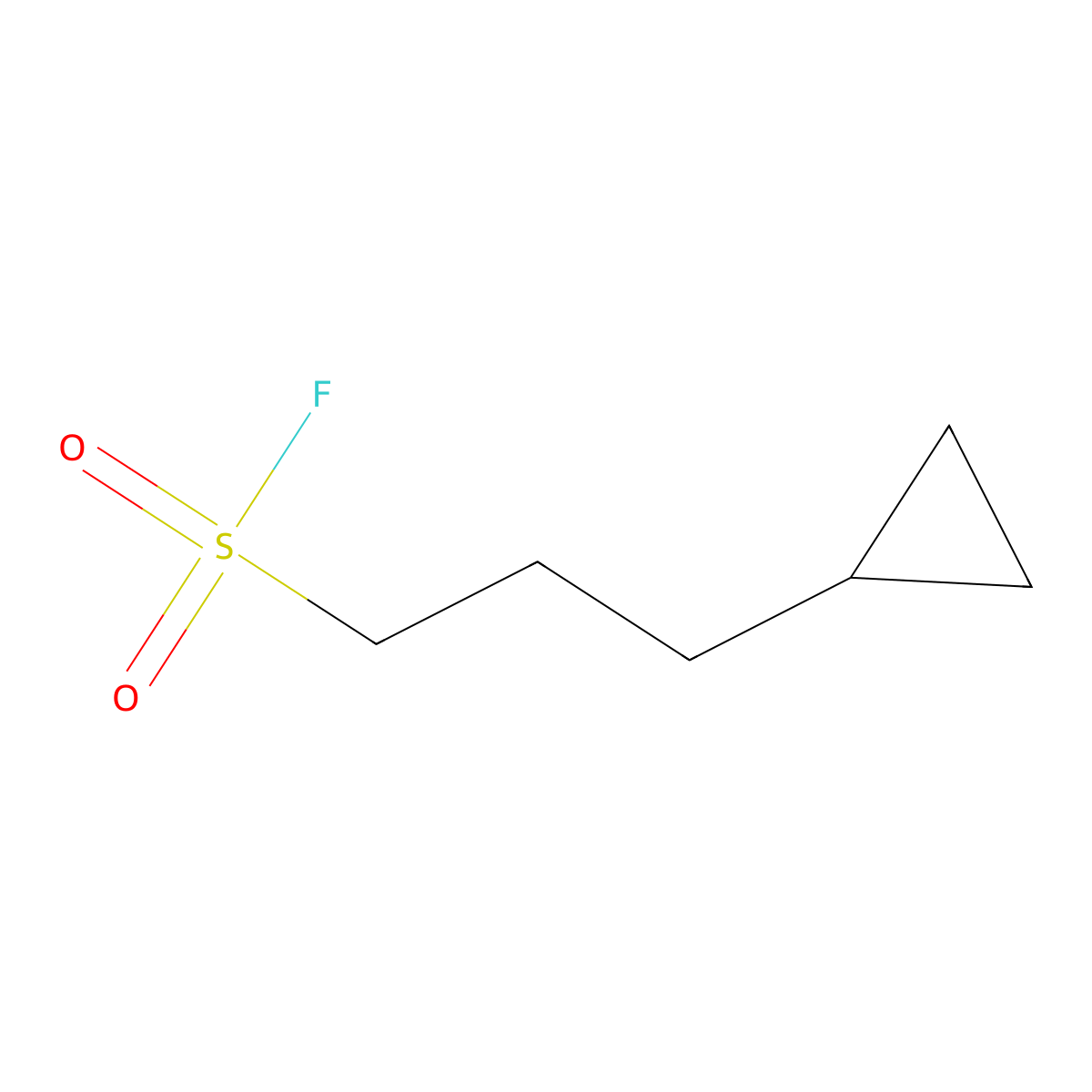3-Cyclopropylpropane-1-sulfonyl fluoride molecular structure, CAS 2137667-57-1