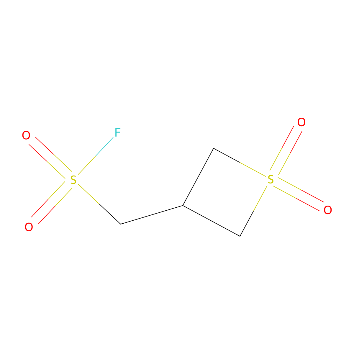 (1,1-Dioxo-1lambda6-thietan-3-yl)methanesulfonyl fluoride molecular structure, CAS 2137667-70-8