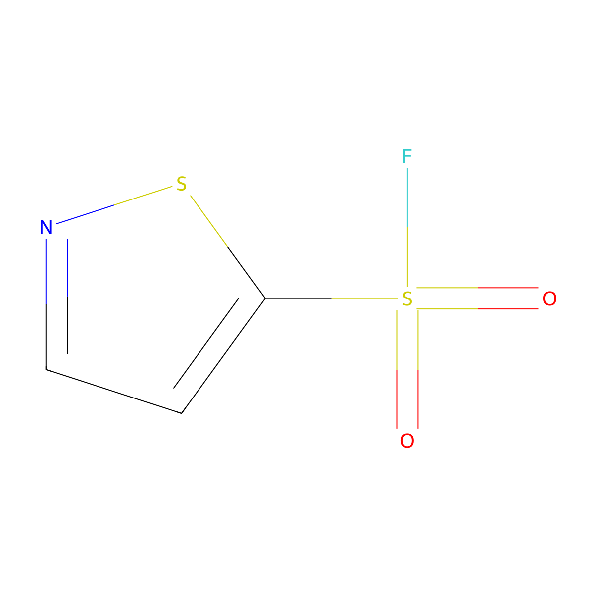1,2-Thiazole-5-sulfonyl fluoride molecular structure, CAS 2137667-77-5