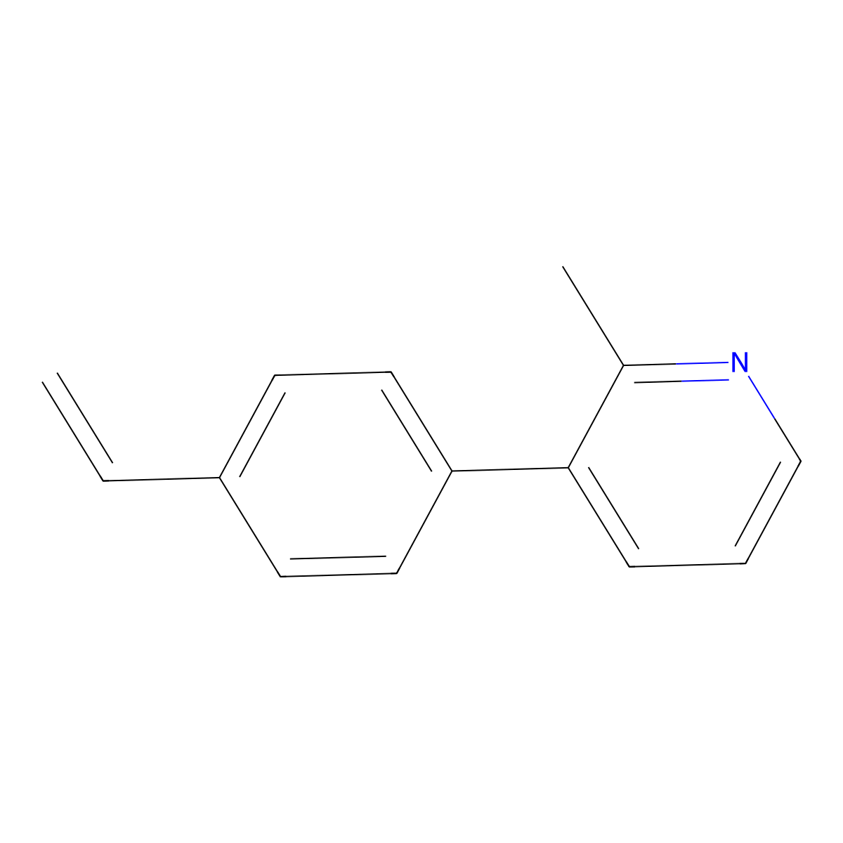 3-(4-Ethenylphenyl)-2-methylpyridine molecular structure, CAS 2137668-35-8