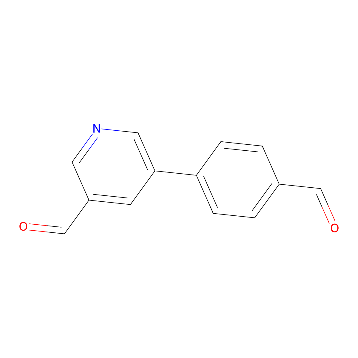 5-(4-Formylphenyl)pyridine-3-carbaldehyde molecular structure, CAS 2137671-53-3