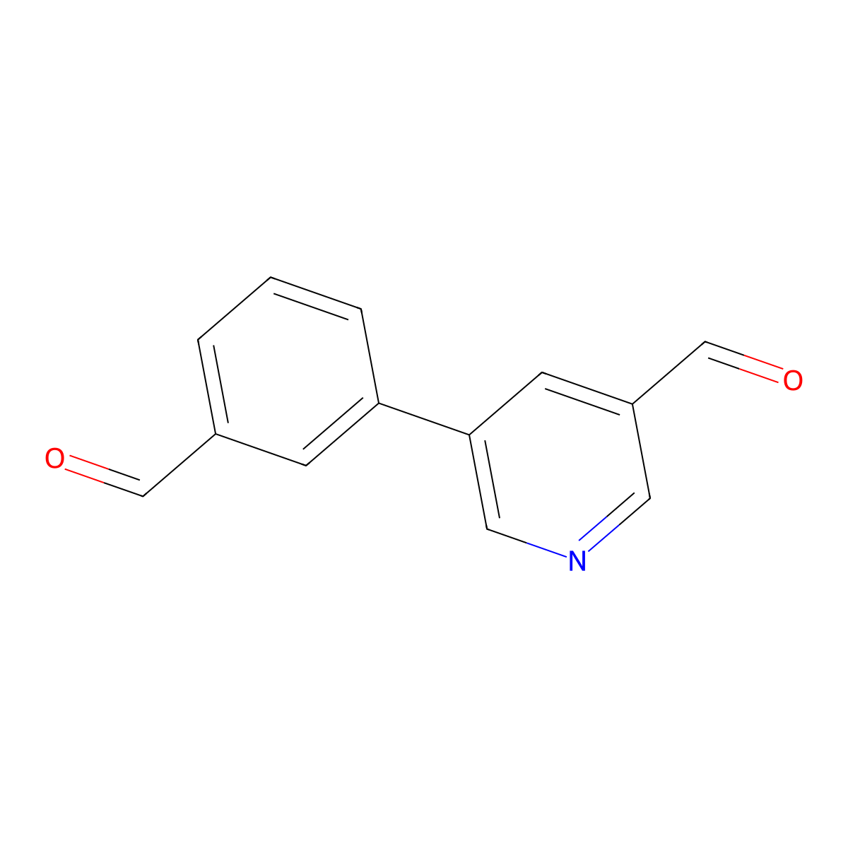 5-(3-Formylphenyl)pyridine-3-carbaldehyde molecular structure, CAS 2137671-59-9