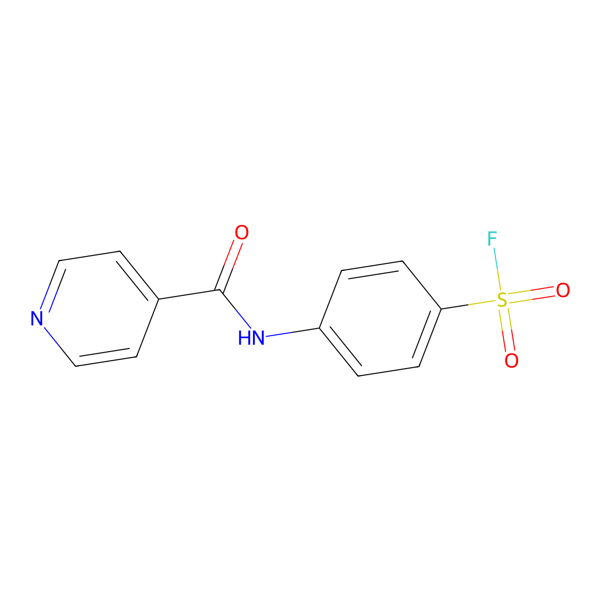 4-(Isonicotinamido)benzene-1-sulfonyl fluoride molecular structure, CAS 2137672-66-1