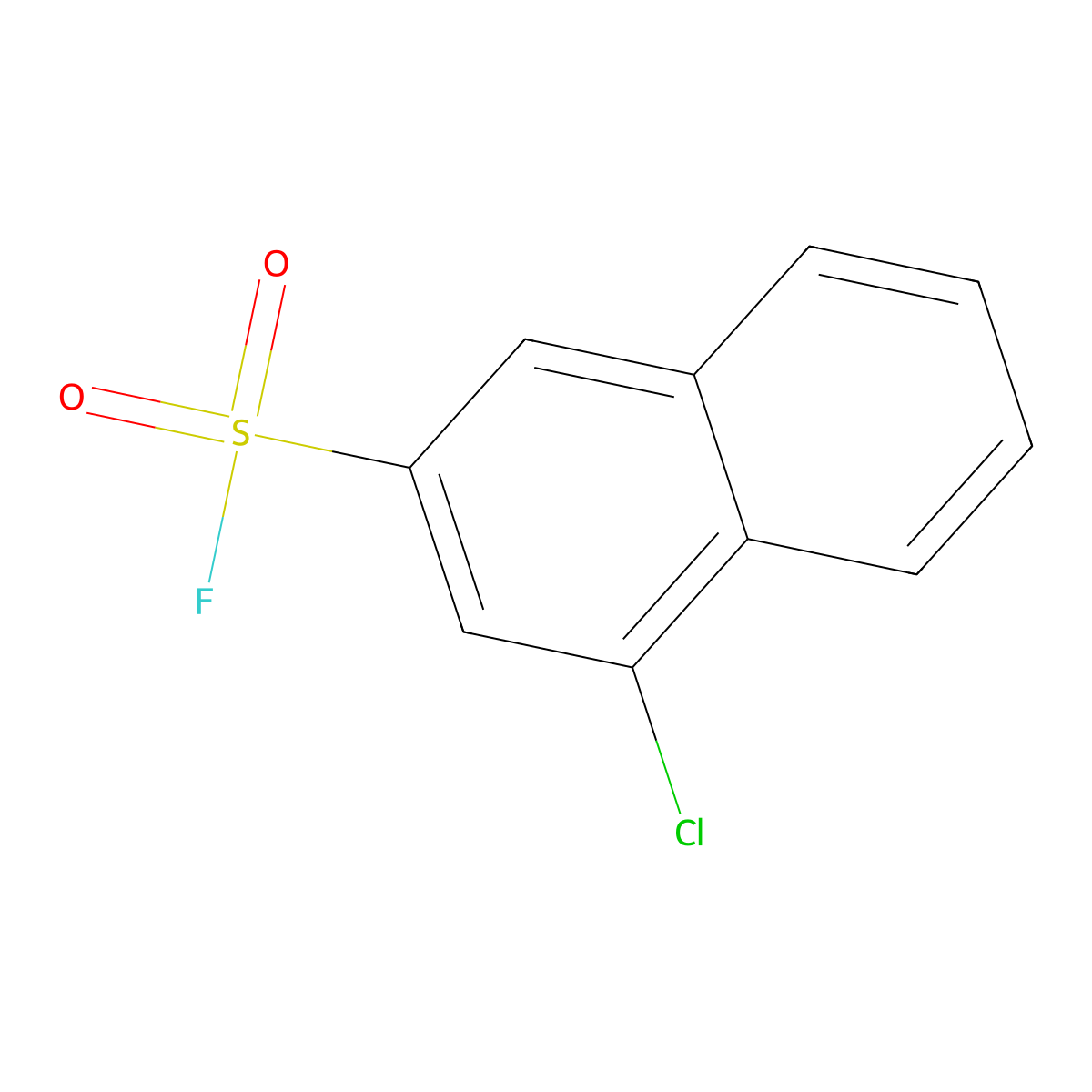 4-Chloronaphthalene-2-sulfonyl fluoride molecular structure, CAS 2137672-98-9
