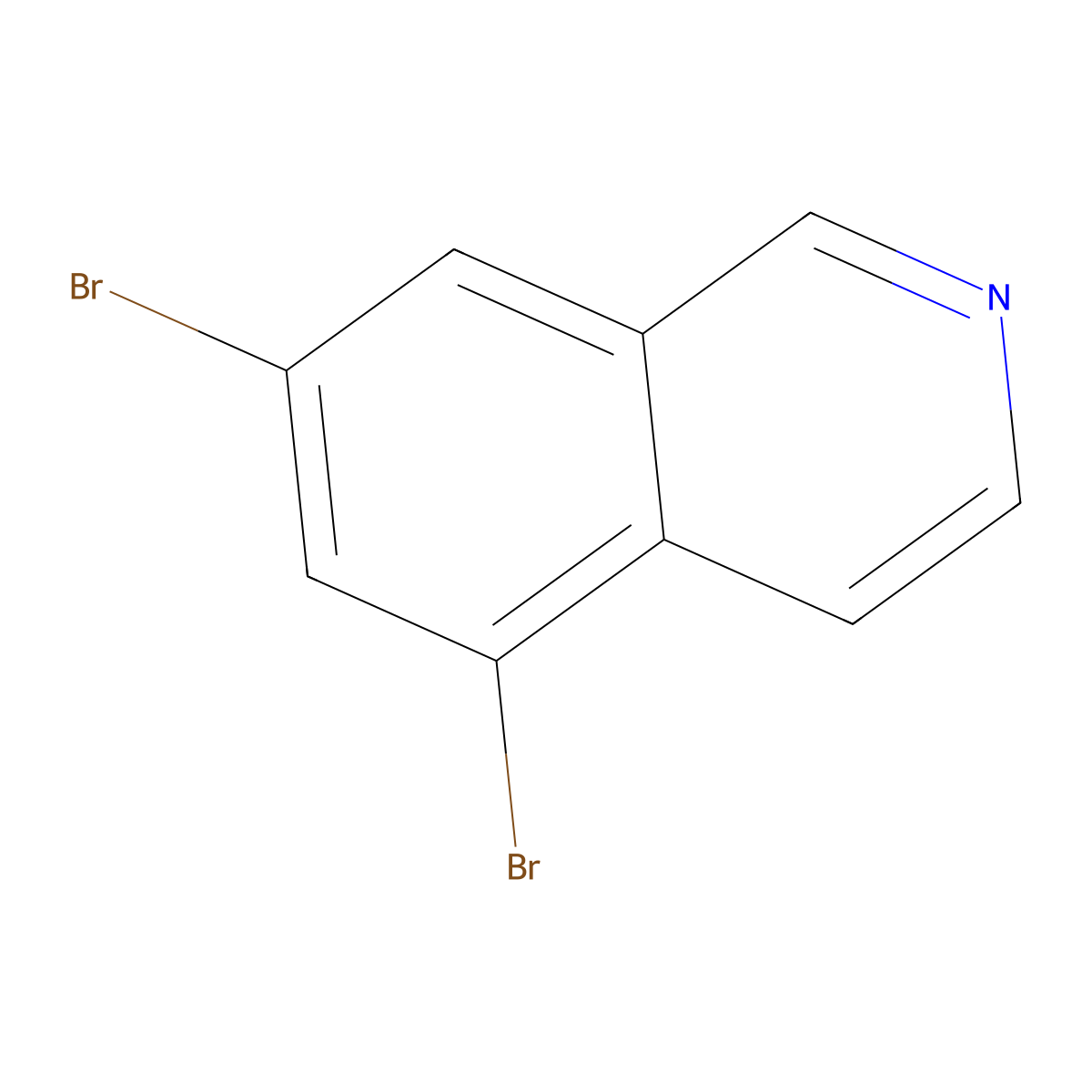 5,7-Dibromoisoquinoline molecular structure, CAS 2137673-43-7