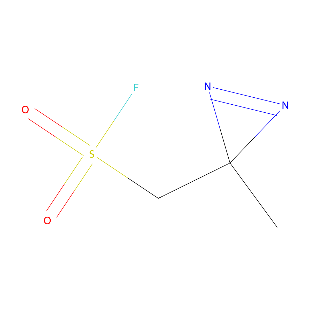 (3-methyl-3H-diazirin-3-yl)methanesulfonyl fluoride molecular structure, CAS 2137674-89-4