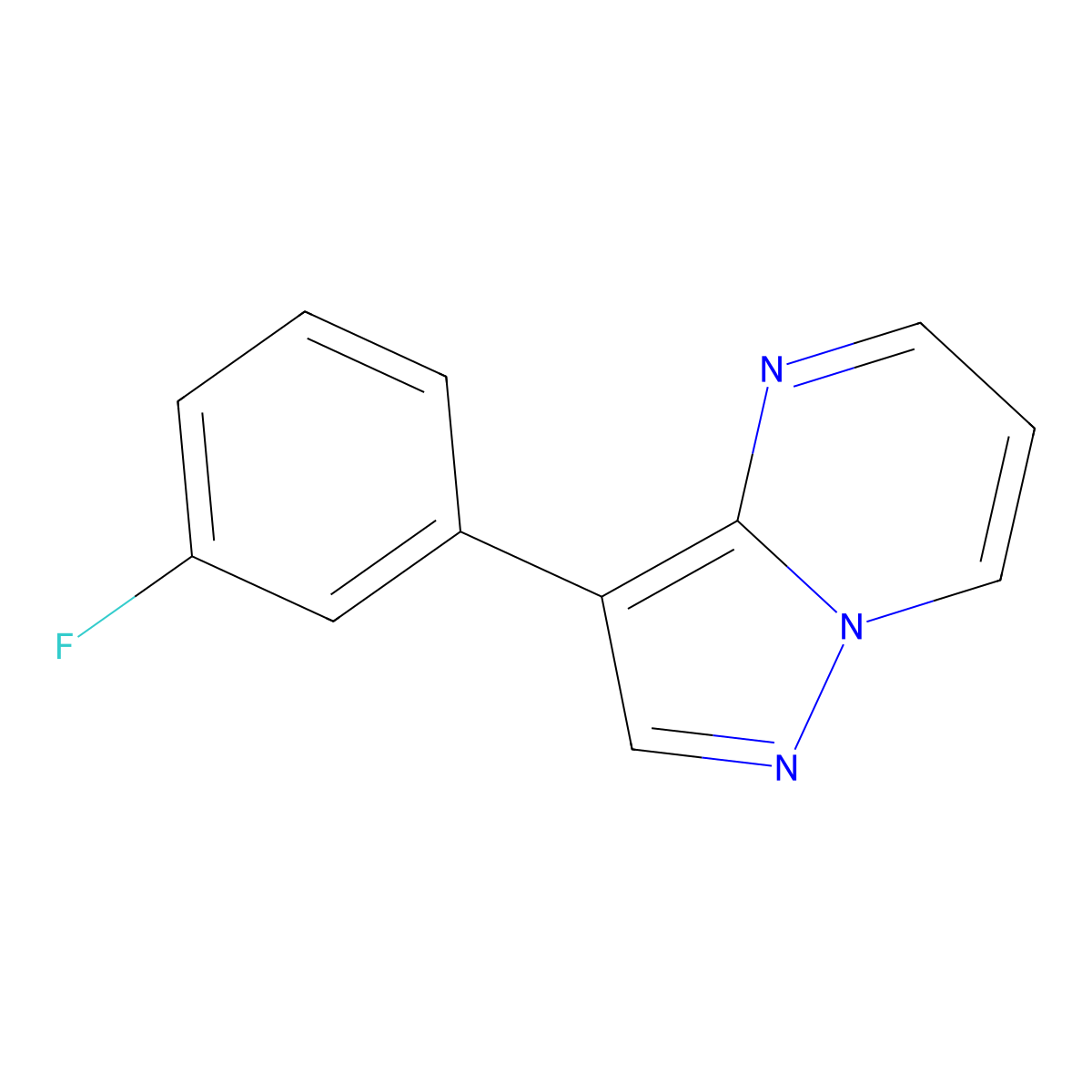 3-(3-Fluorophenyl)pyrazolo[1,5-a]pyrimidine molecular structure, CAS 2137677-96-2