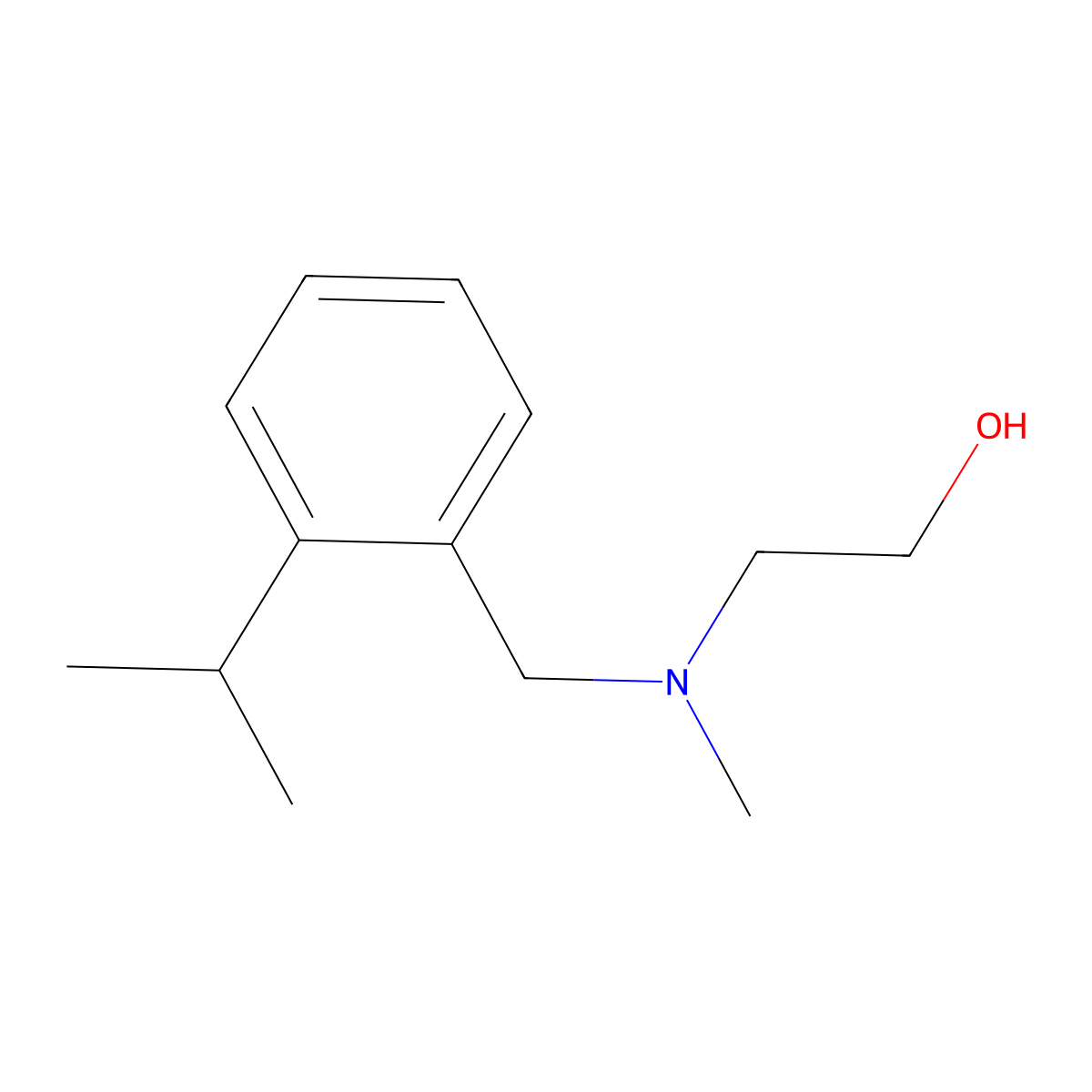 2-[Methyl({[2-(propan-2-yl)phenyl]methyl})amino]ethan-1-ol molecular structure, CAS 2137679-11-7