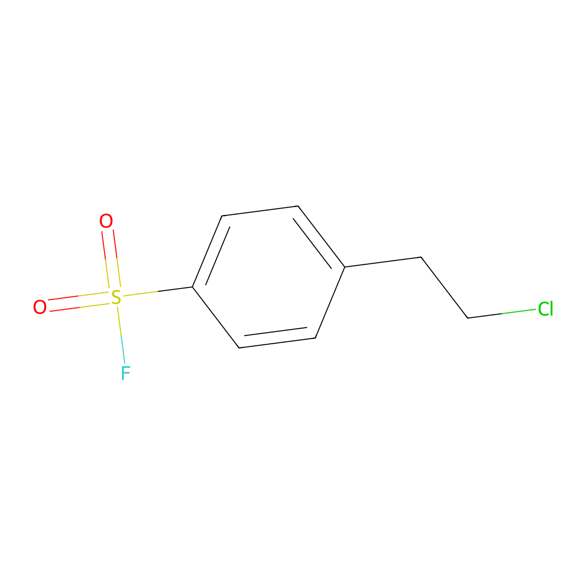 4-(2-Chloroethyl)benzene-1-sulfonyl fluoride molecular structure, CAS 2137680-31-8