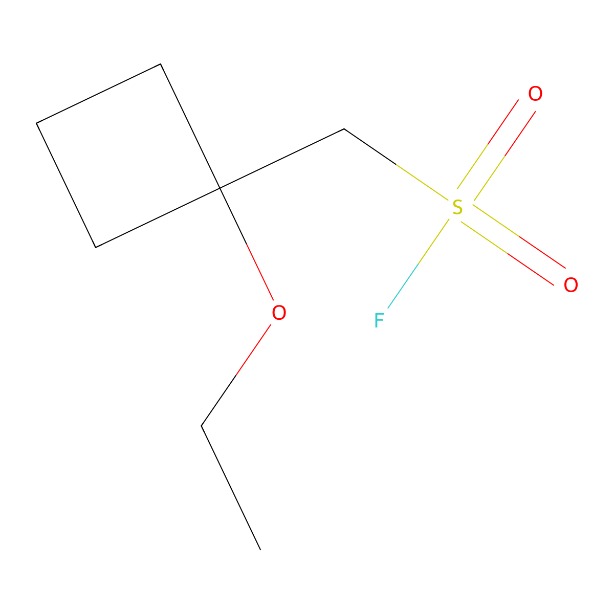 (1-Ethoxycyclobutyl)methanesulfonyl fluoride molecular structure, CAS 2137681-40-2