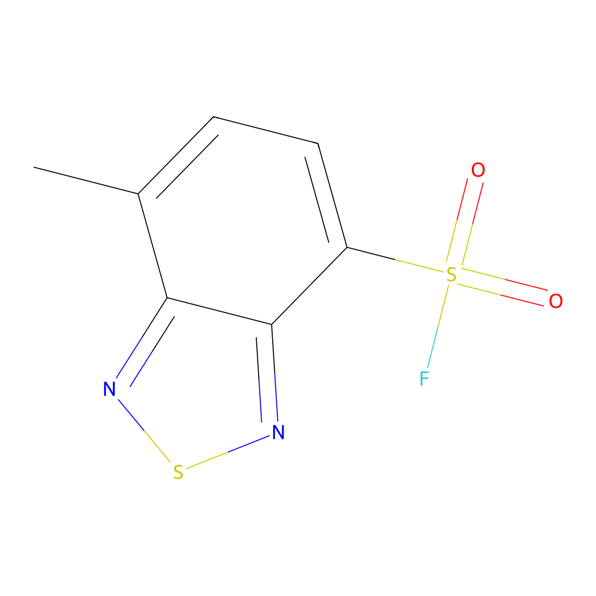 7-Methyl-2,1,3-benzothiadiazole-4-sulfonyl fluoride molecular structure, CAS 2137681-42-4