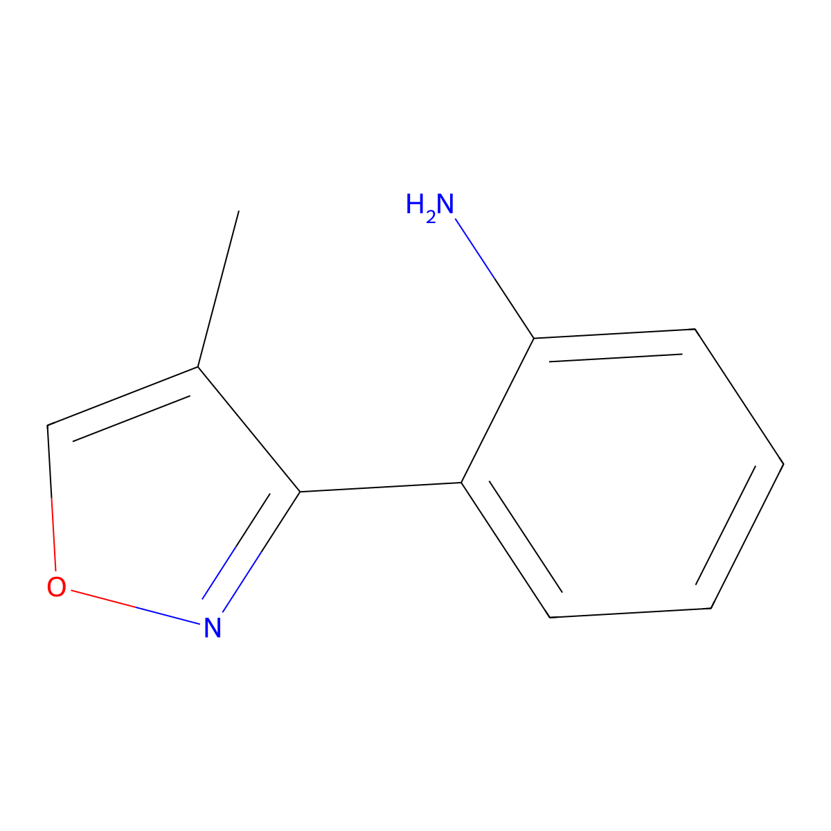 2-(4-Methyl-1,2-oxazol-3-yl)aniline molecular structure, CAS 2137681-98-0