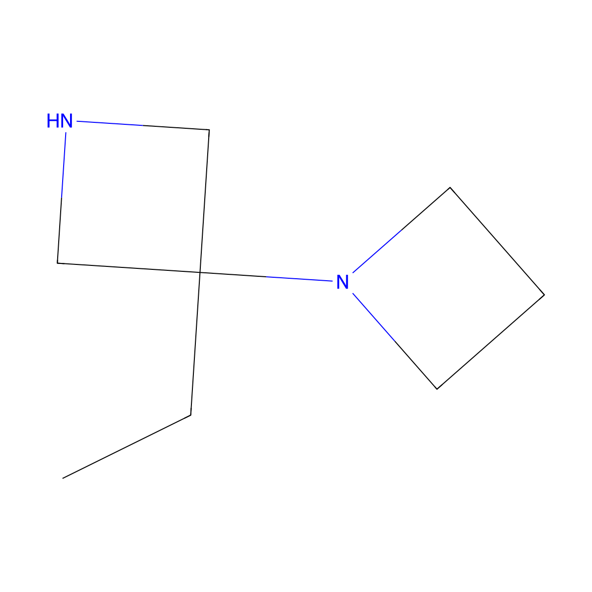 3'-Ethyl-1,3'-biazetidine molecular structure, CAS 2137682-05-2