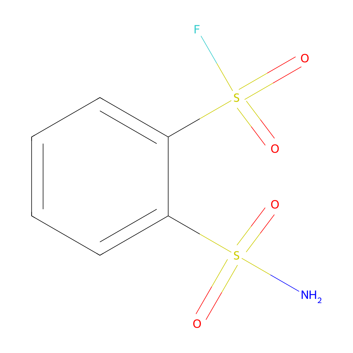 2-Sulfamoylbenzene-1-sulfonyl fluoride molecular structure, CAS 2137682-26-7