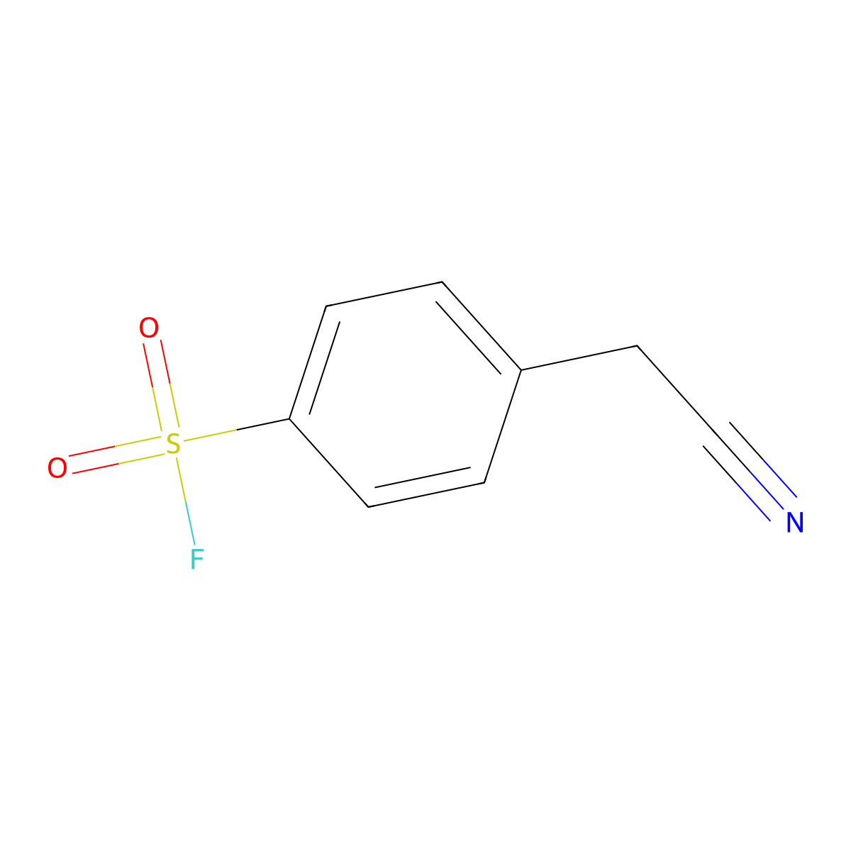 4-(Cyanomethyl)benzene-1-sulfonyl fluoride molecular structure, CAS 2137682-61-0
