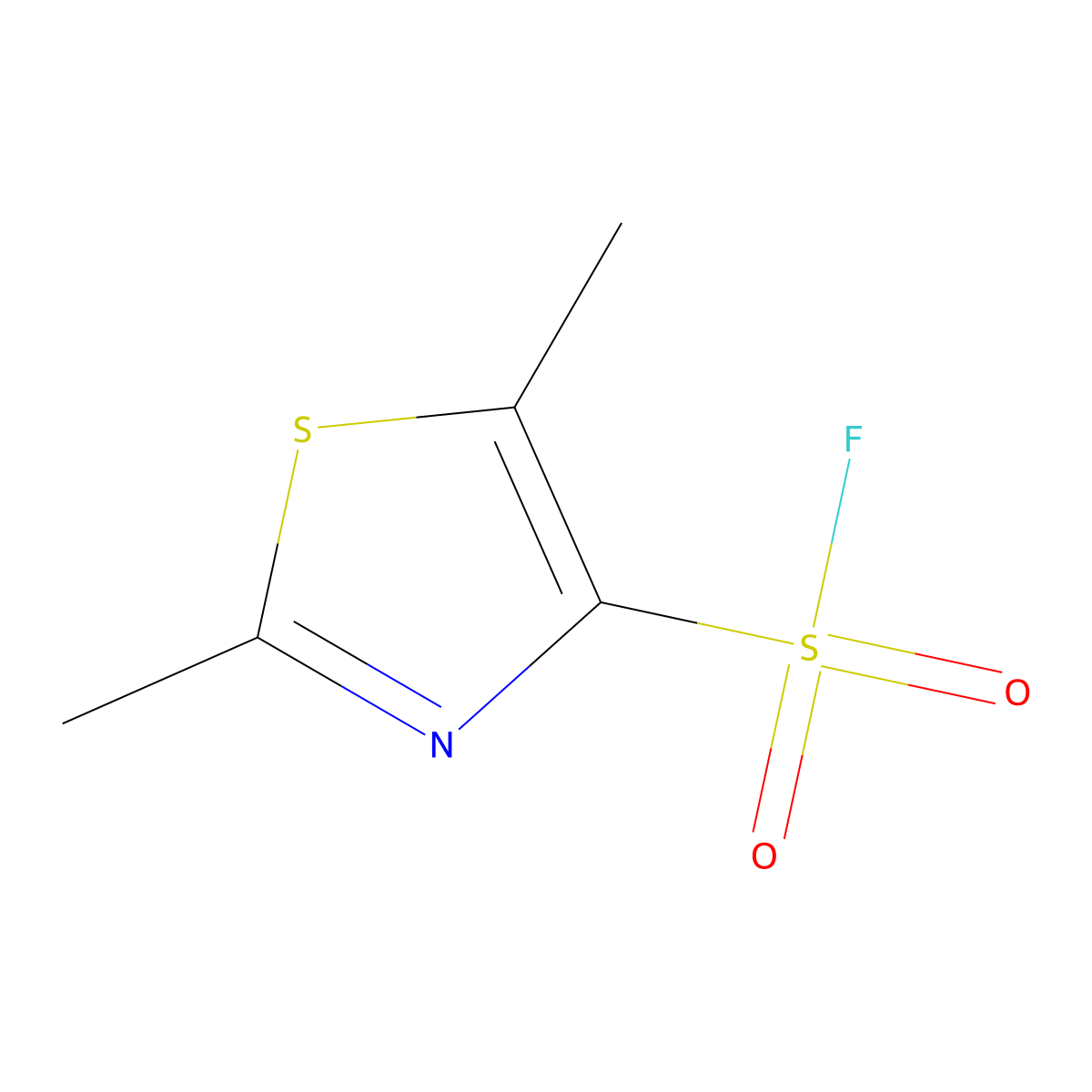 Dimethyl-1,3-thiazole-4-sulfonyl fluoride molecular structure, CAS 2137683-34-0
