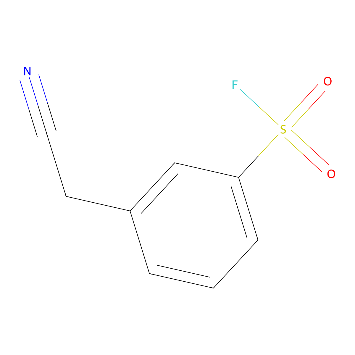 3-(Cyanomethyl)benzene-1-sulfonyl fluoride molecular structure, CAS 2137683-87-3