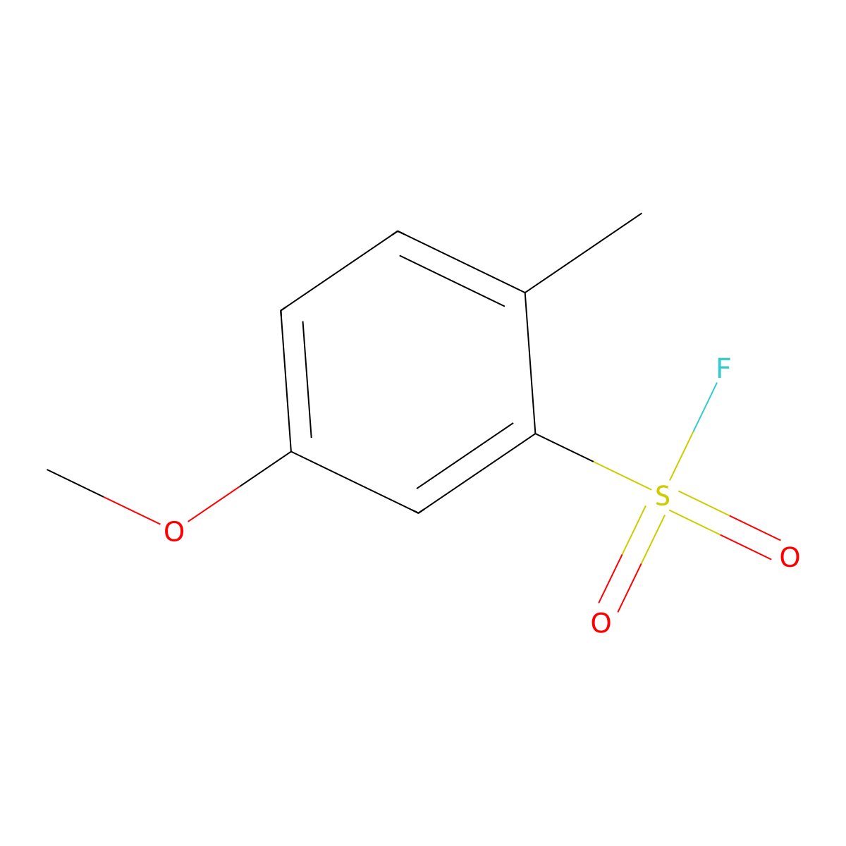 5-Methoxy-2-methylbenzene-1-sulfonyl fluoride molecular structure, CAS 2137684-02-5